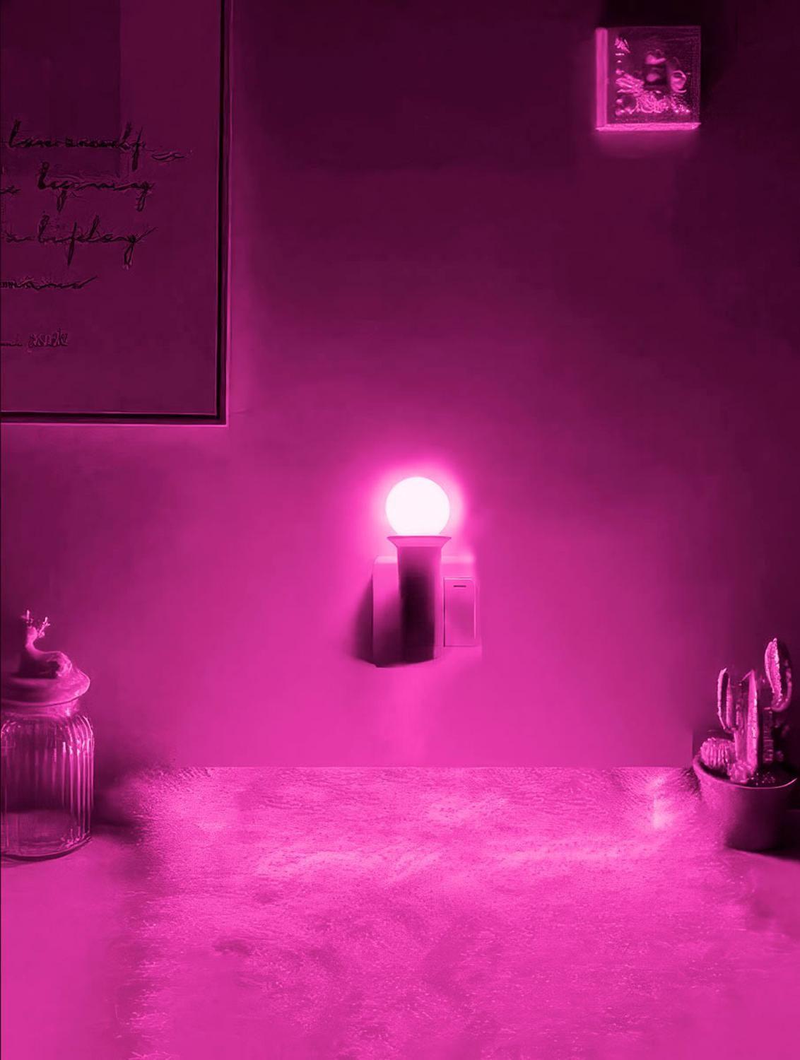 Ampolleta Led Colores Fiesta Luz Color Lampara Rosa-2