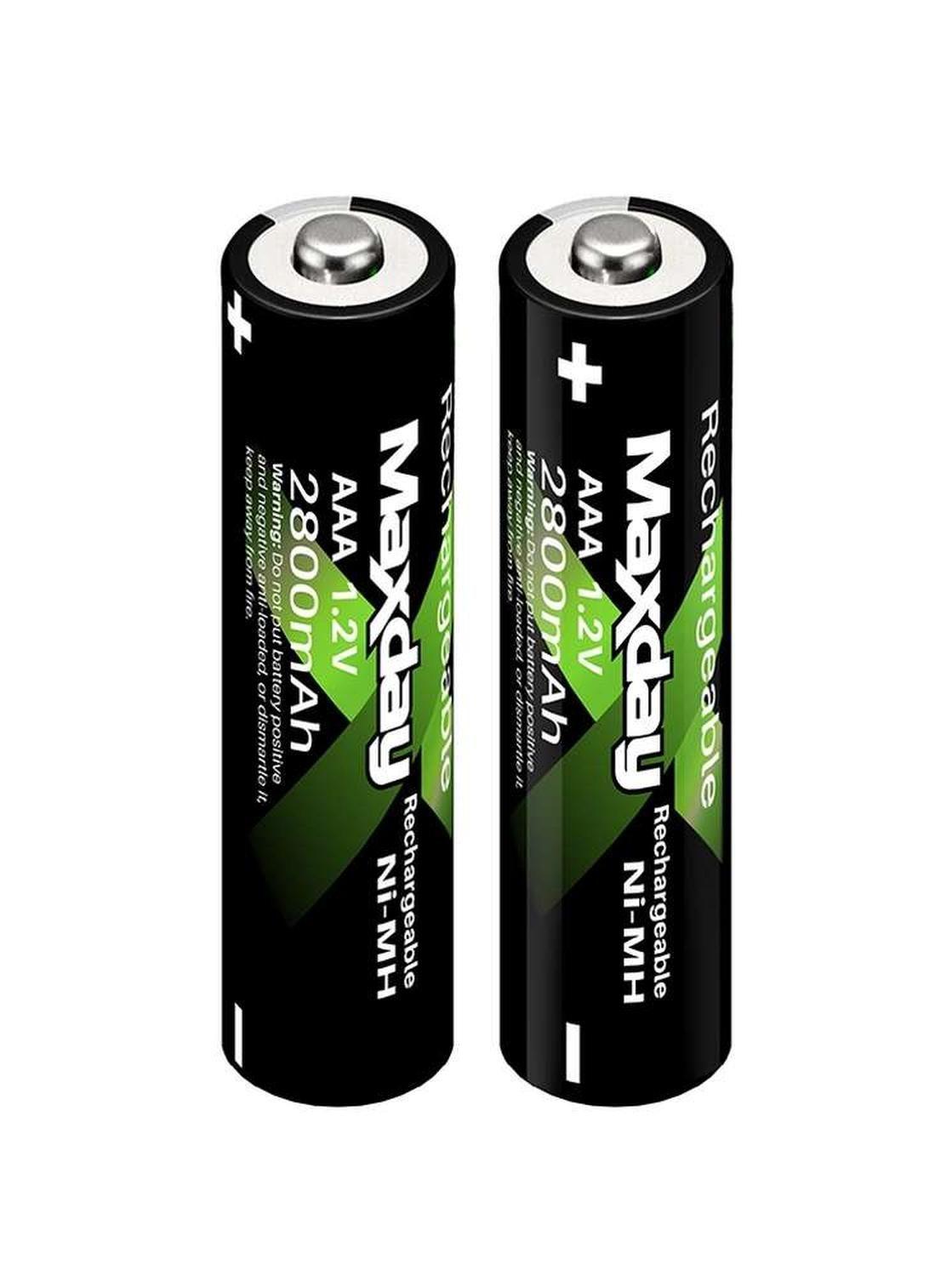 Pack De 2 Pilas Recargables Maxday Aaa 2800mah-1
