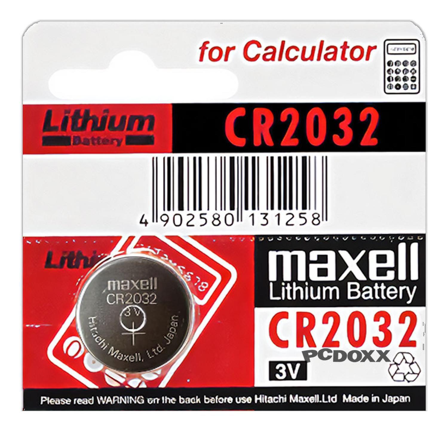 Pila Boton Maxell Cr2032 Lithium Reloj Pesas Otros Articulos-1