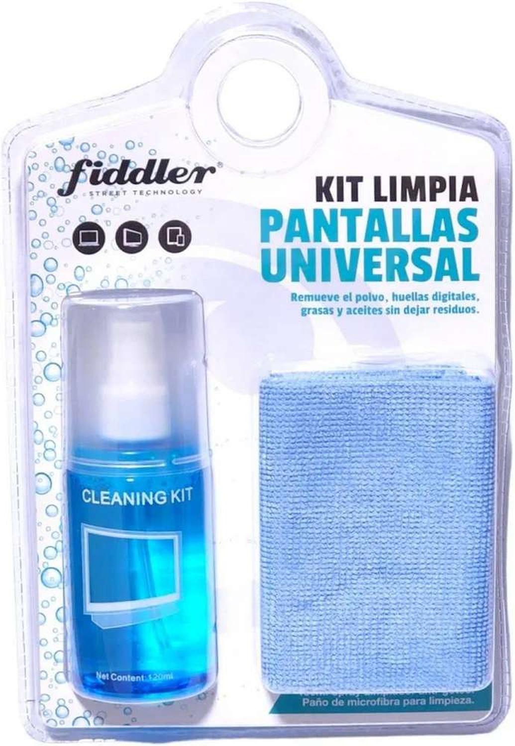 Kit Set Liquido Spray Limpia Pantalla Tv Pc Notebook Led Lcd-0