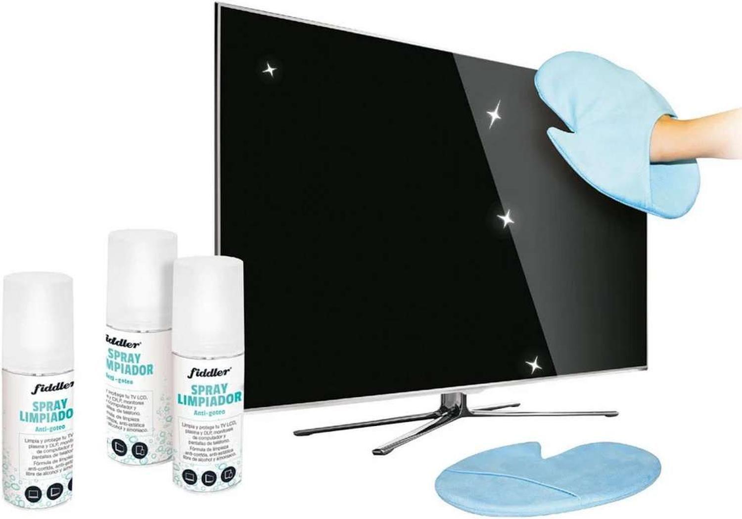 Kit Set Liquido Spray Limpia Pantalla Tv Pc Notebook Led Lcd-2