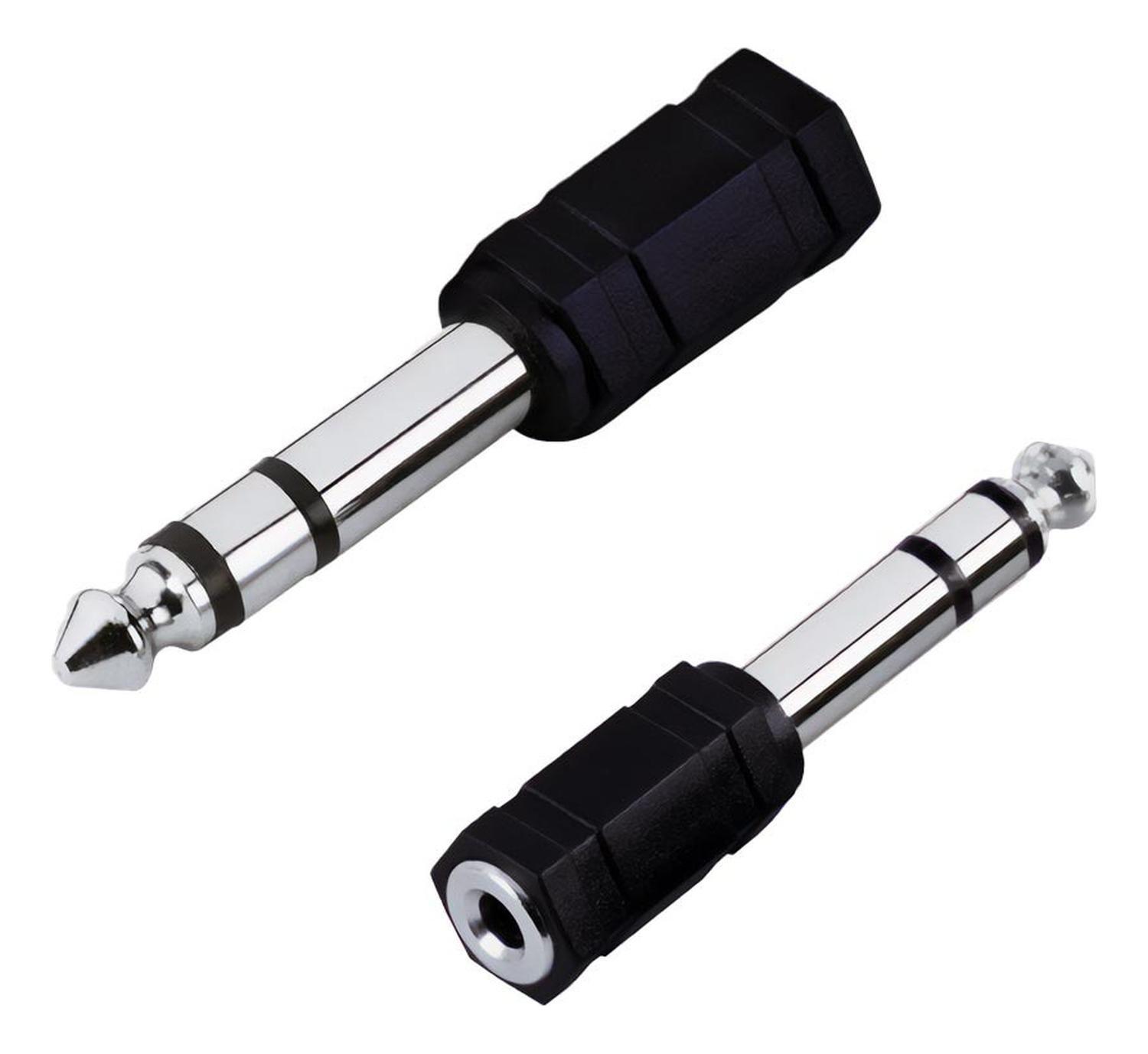Adaptador De Audio Jack Hembra 3.5mm A Plug Macho 6.3 Mm-0
