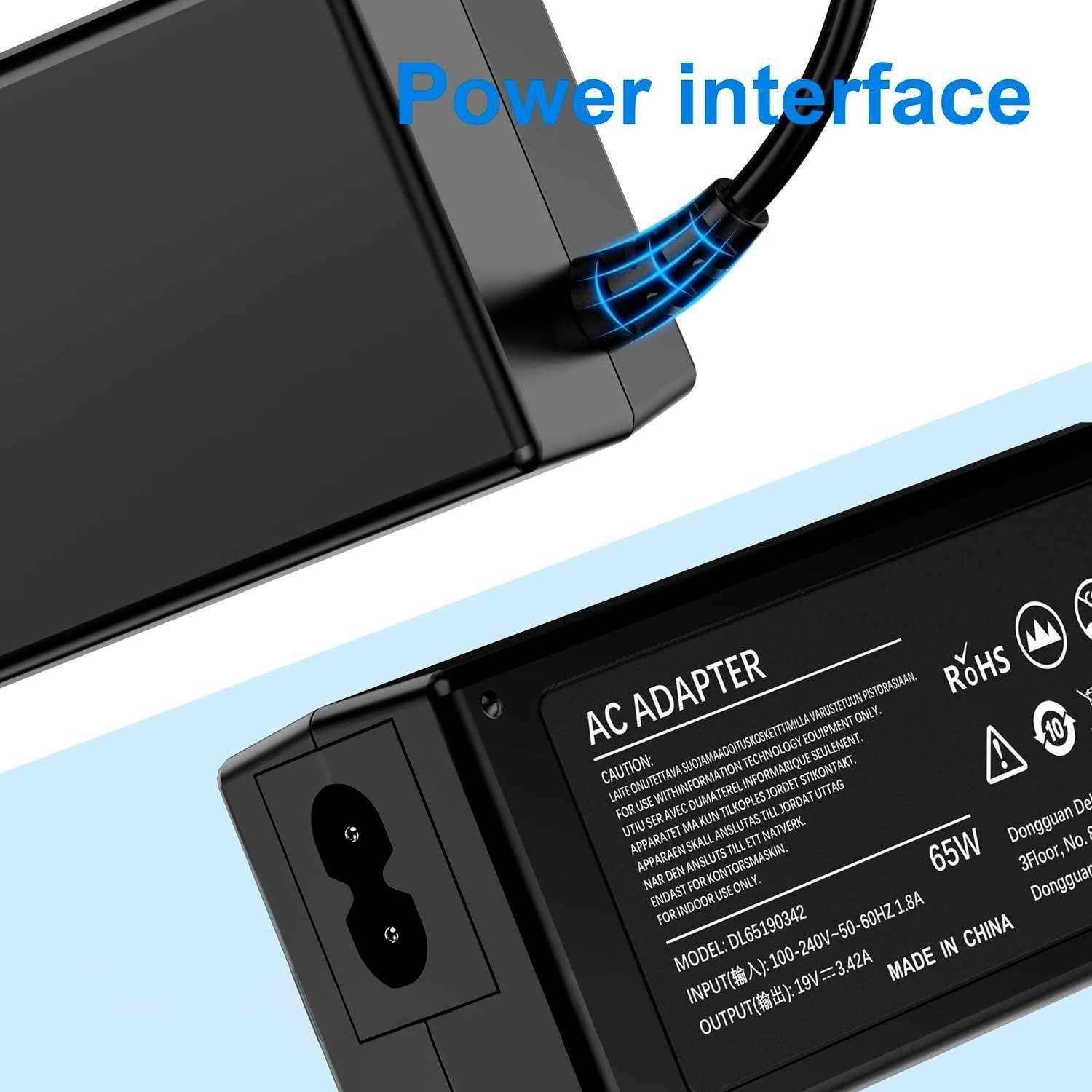 Cargador Notebook 19v 3.42a 65W Punta 5.5mm 1.7mm para ACER-5