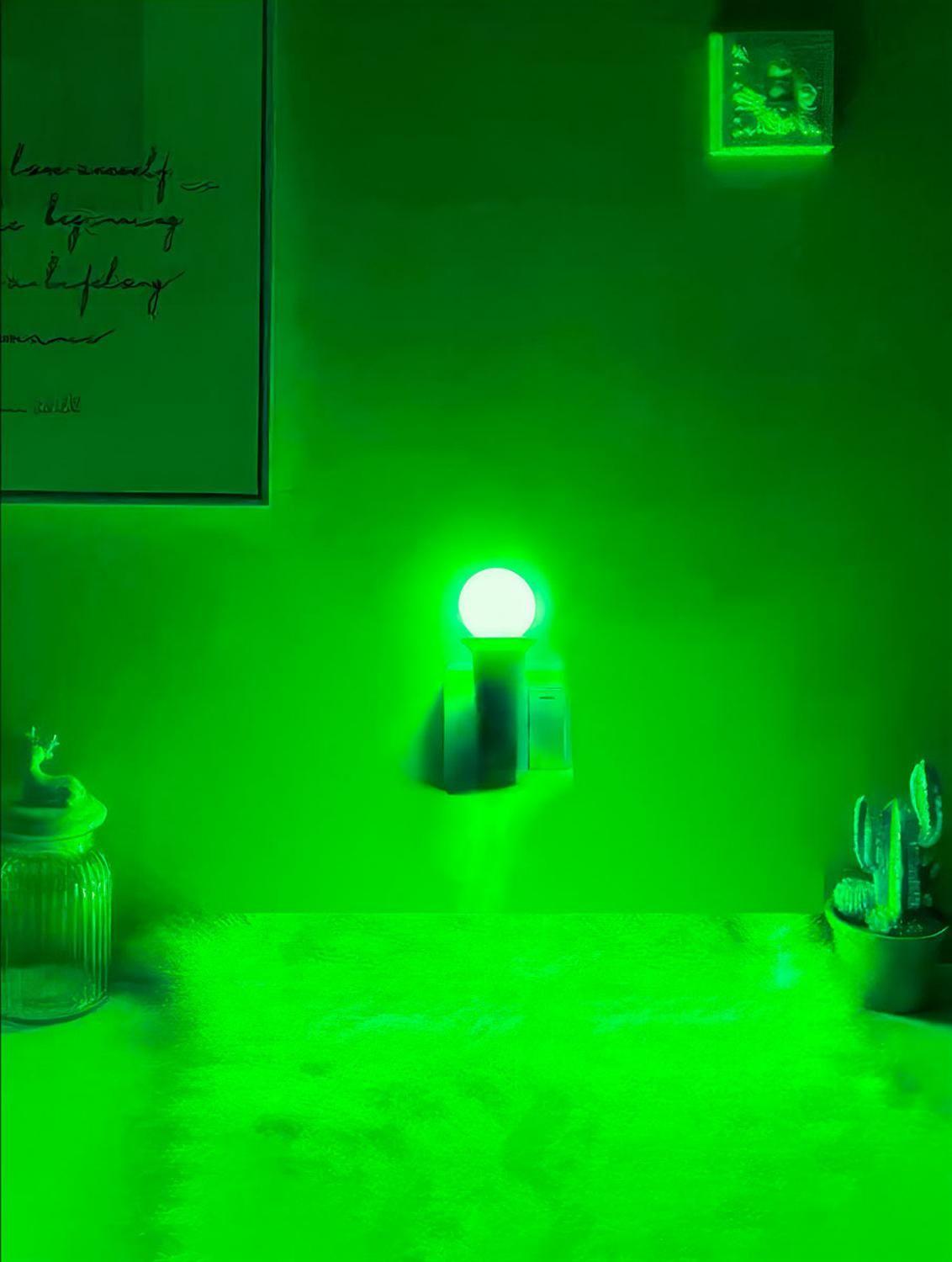 Ampolleta Led Colores Fiesta Luz Color Lampara Verde-2