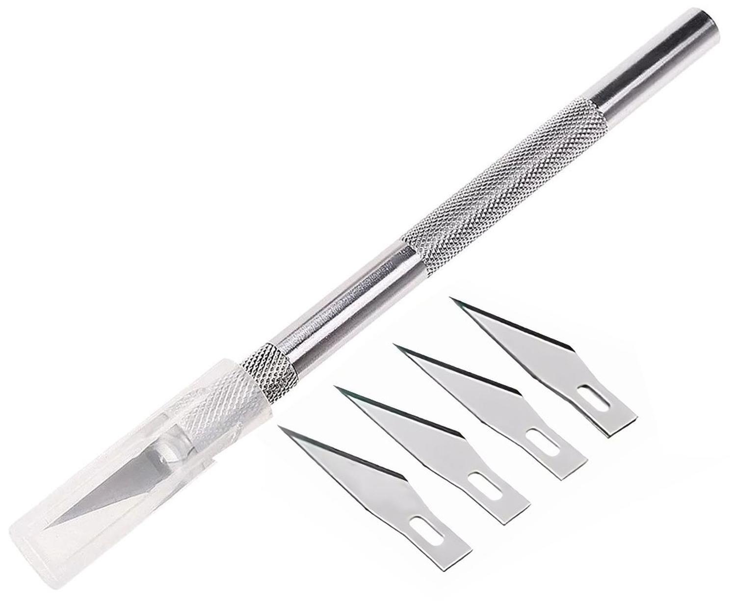 Bisturi Cortante Tipo Lapiz Con Cuchillas Metal Manualidades Diseño 6-8