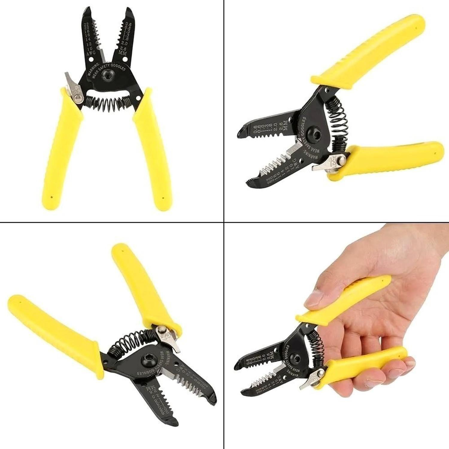 Alicate Pela Cables Y Corta Herramienta Pinza Deschaquetador-2