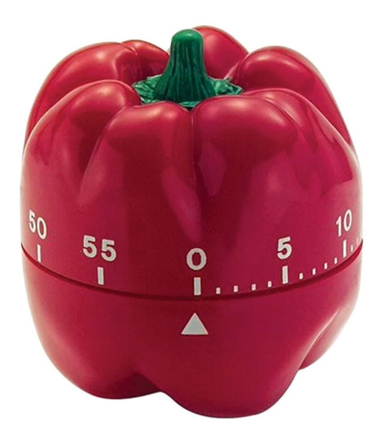 Timer Pimenton Morron Cocina Reloj Temporizador Cuerda-1