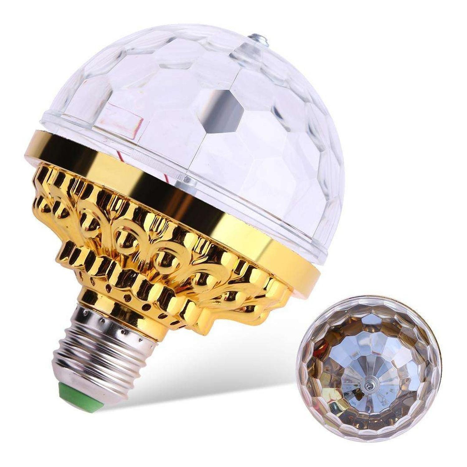 Ampolleta Disco Giratoria Luz Led Colores Fiestas-1