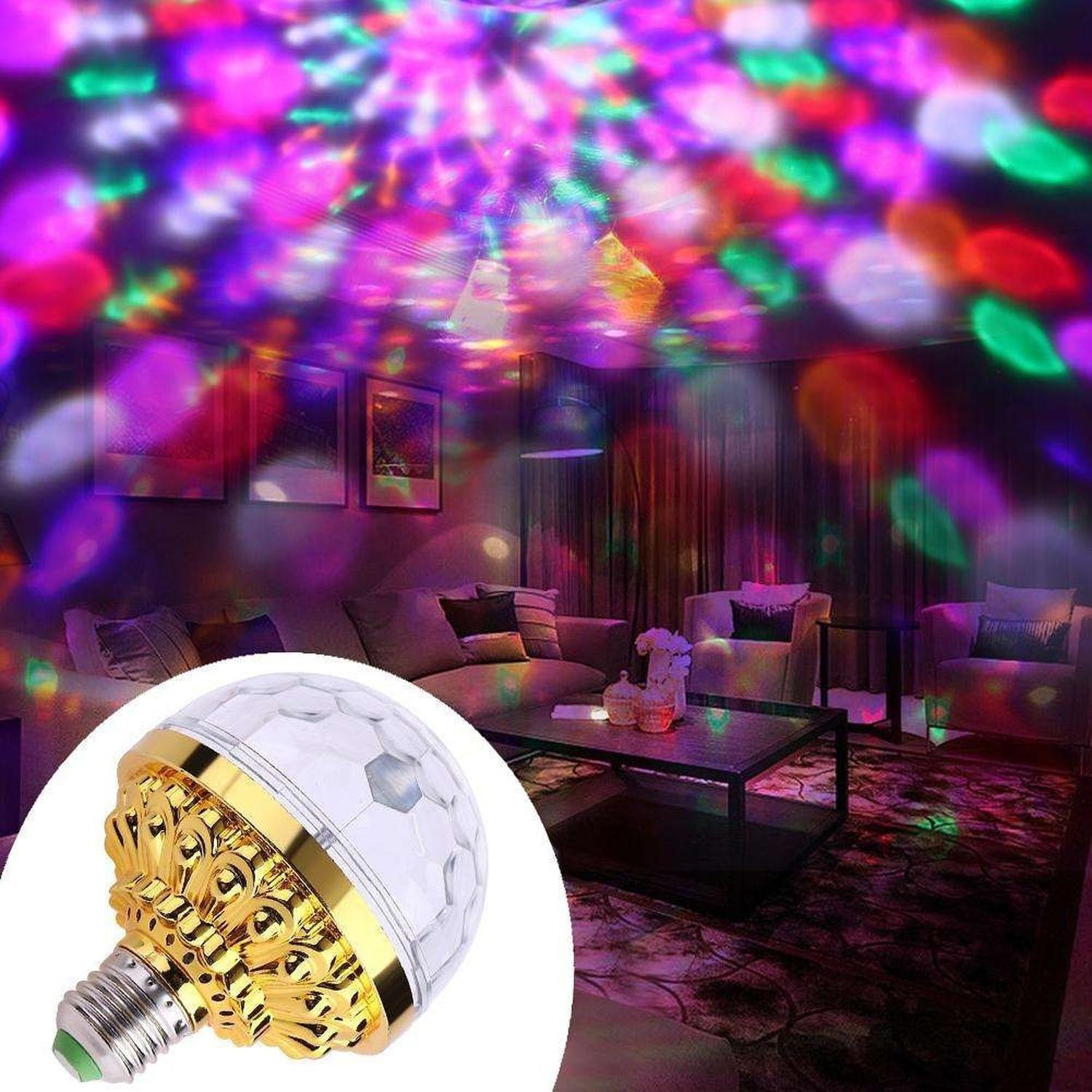 Ampolleta Disco Giratoria Luz Led Colores Fiestas-2