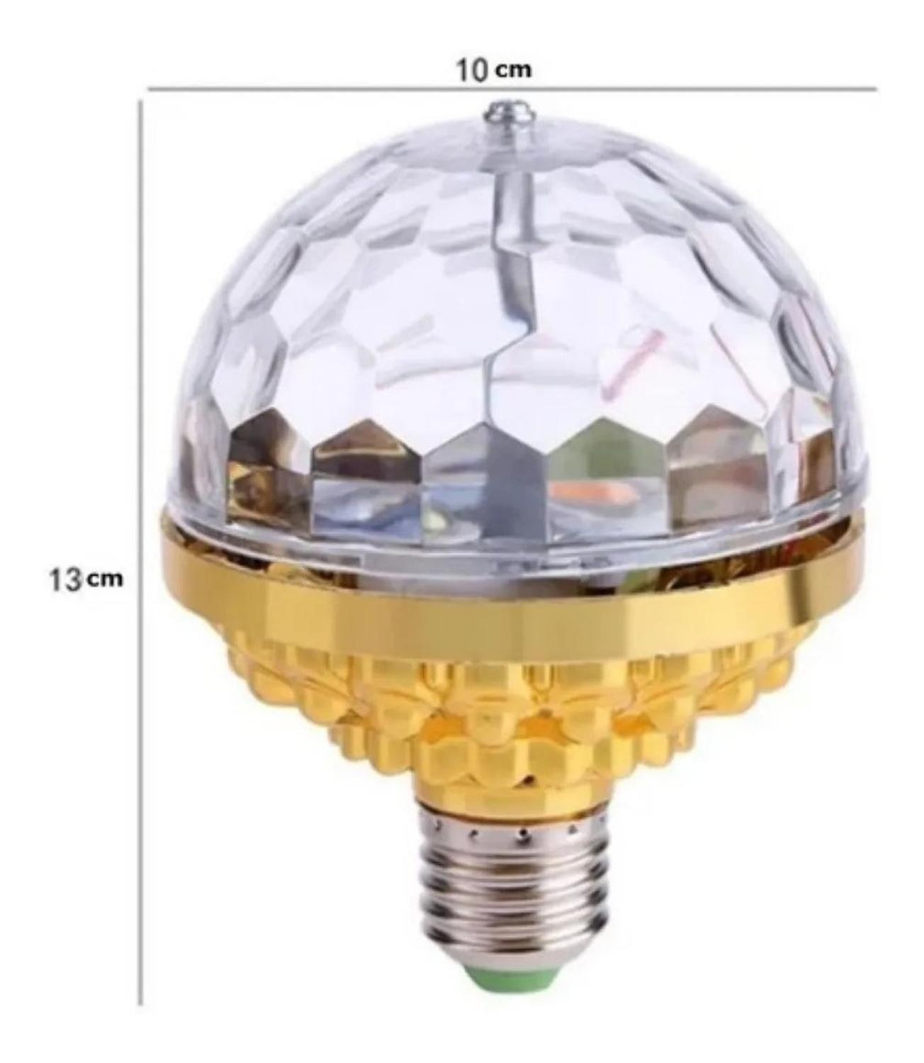 Ampolleta Disco Giratoria Luz Led Colores Fiestas-3