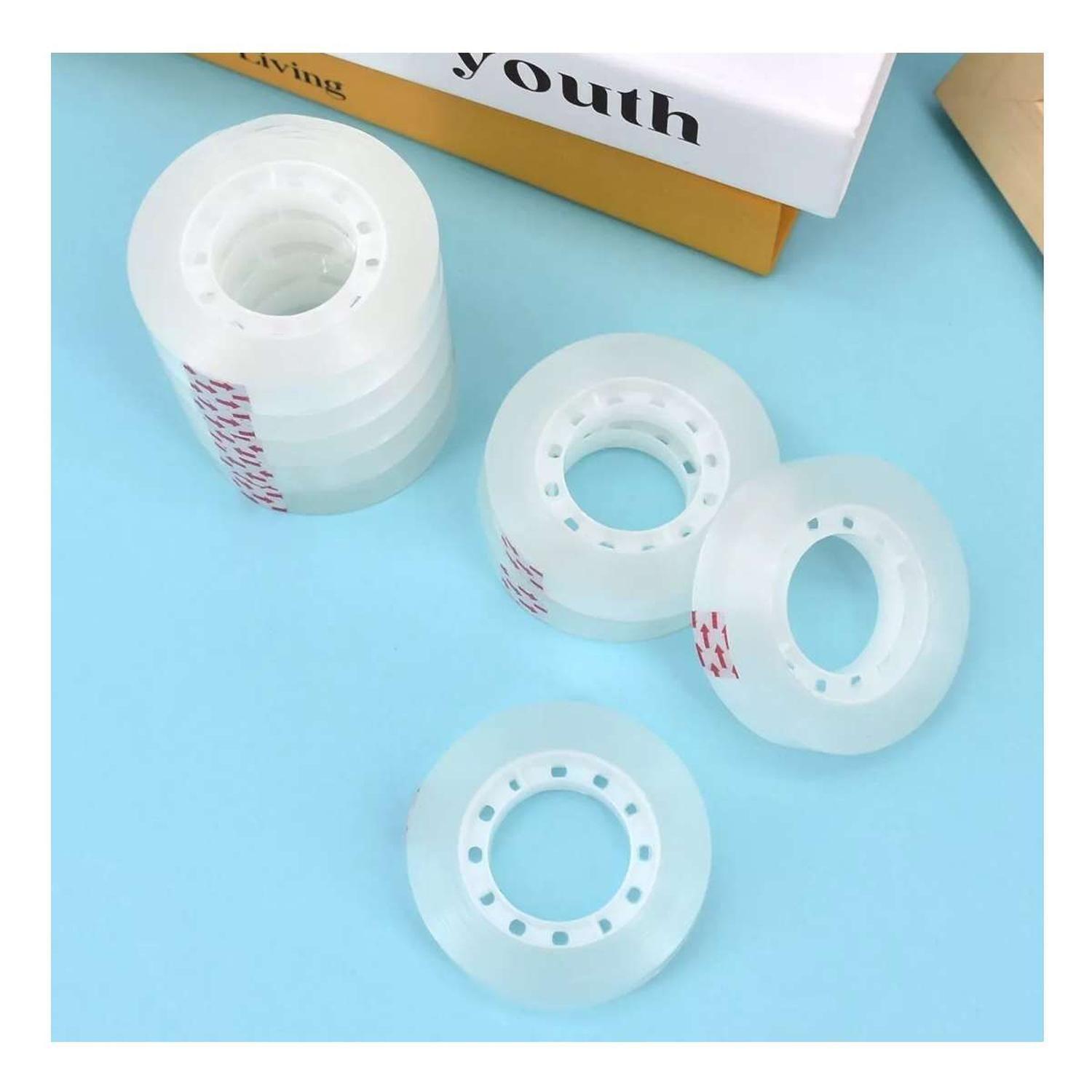 6x Cinta Adhesiva Transparente Cristal Clear Colegio Universidad-5