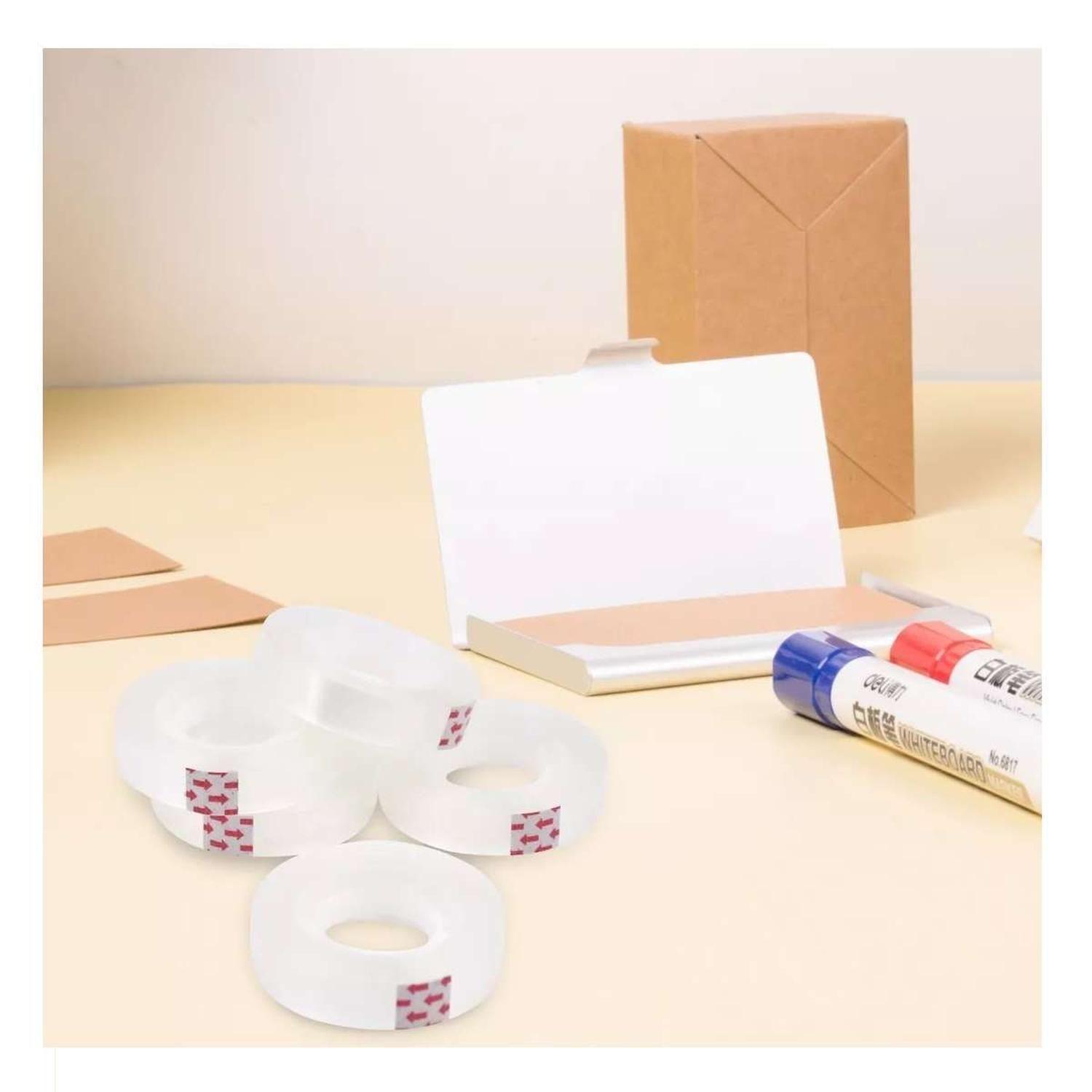 6x Cinta Adhesiva Transparente Cristal Clear Colegio Universidad-7