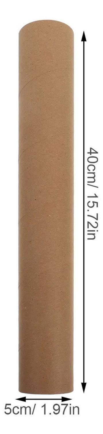 Pack 2 Tubo Carton Largo Grueso 50 x 5cm Resistente Multiuso-2