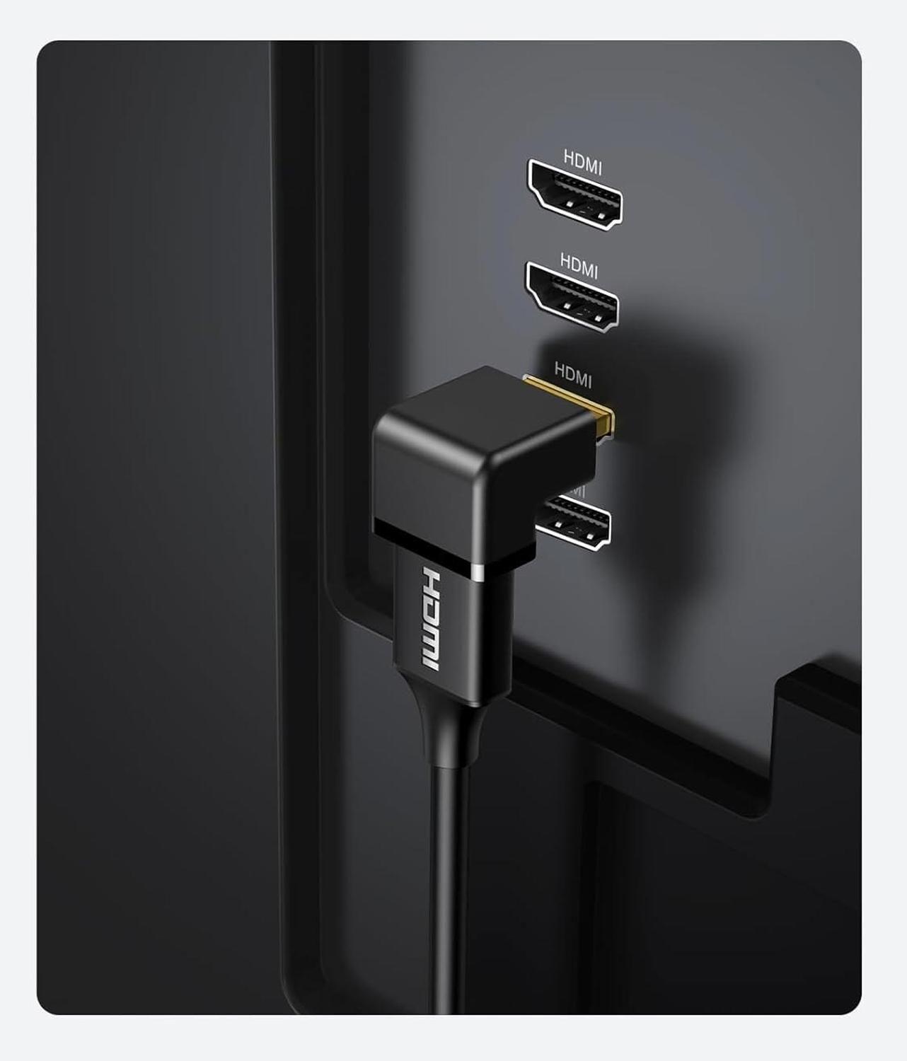 Copla Adaptador Para Hdmi Angulo 90 Cable Pantalla Tv Led Pc Notebook-3