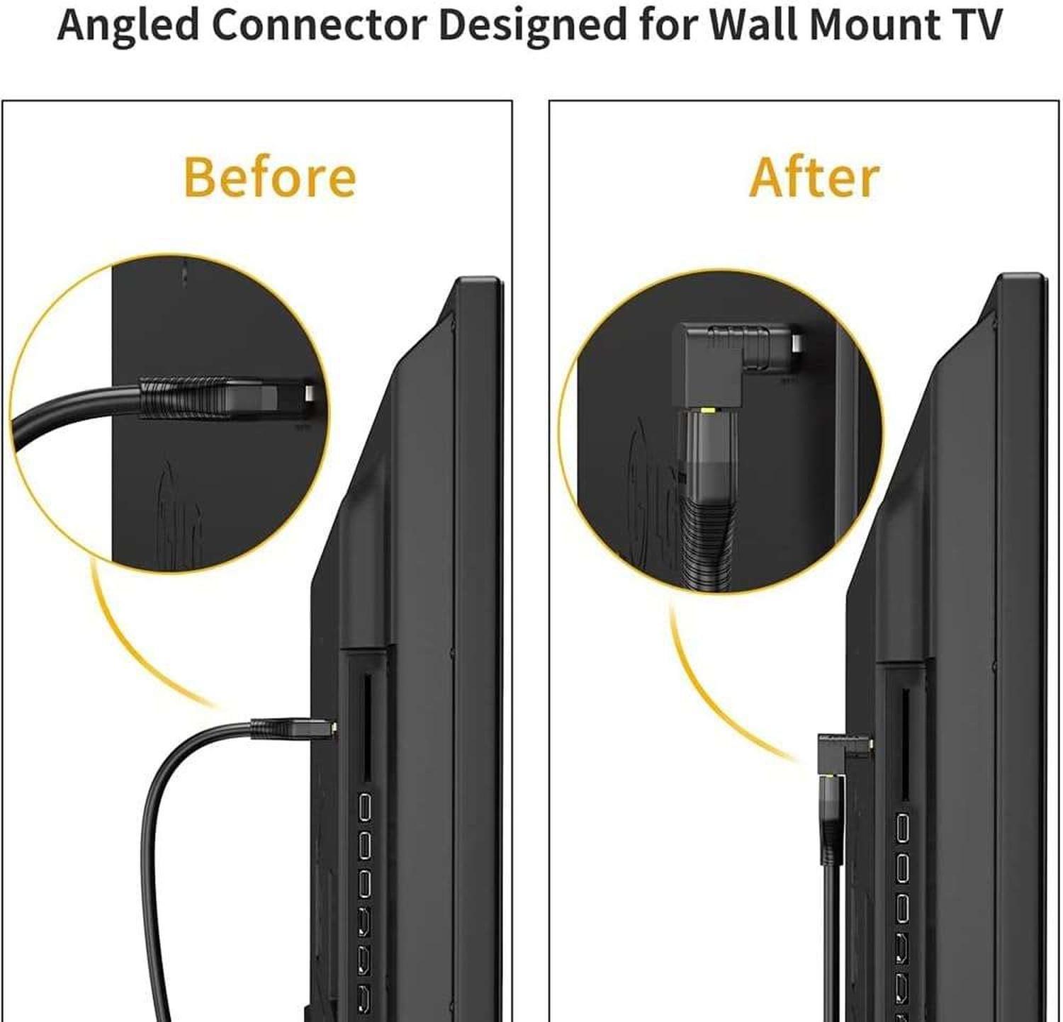 Copla Adaptador Para Hdmi Angulo 90 Cable Pantalla Tv Led Pc Notebook-5