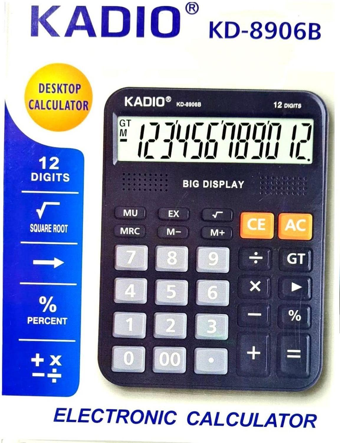 Calculadora Lcd De 12 Digitos Escuela Oficina Casa Comercio-1
