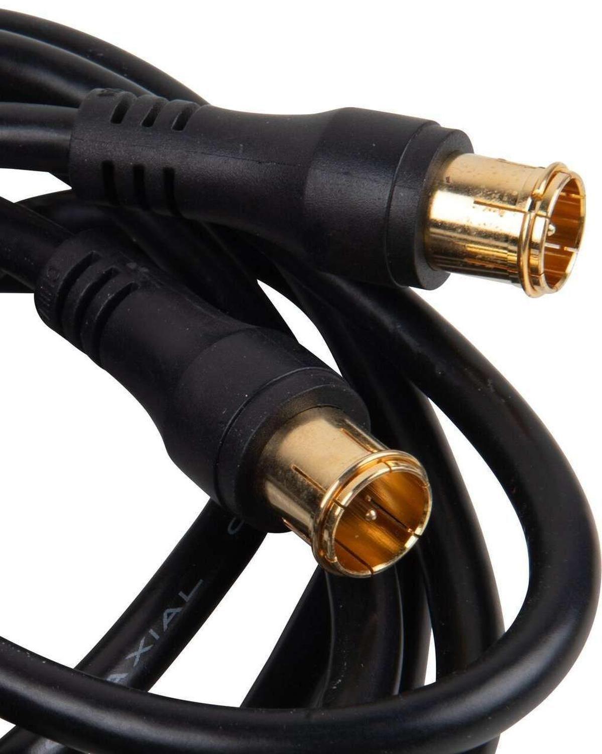 Cable Coaxial A Presion 3 Metros Conector F Tv Decodificador-0
