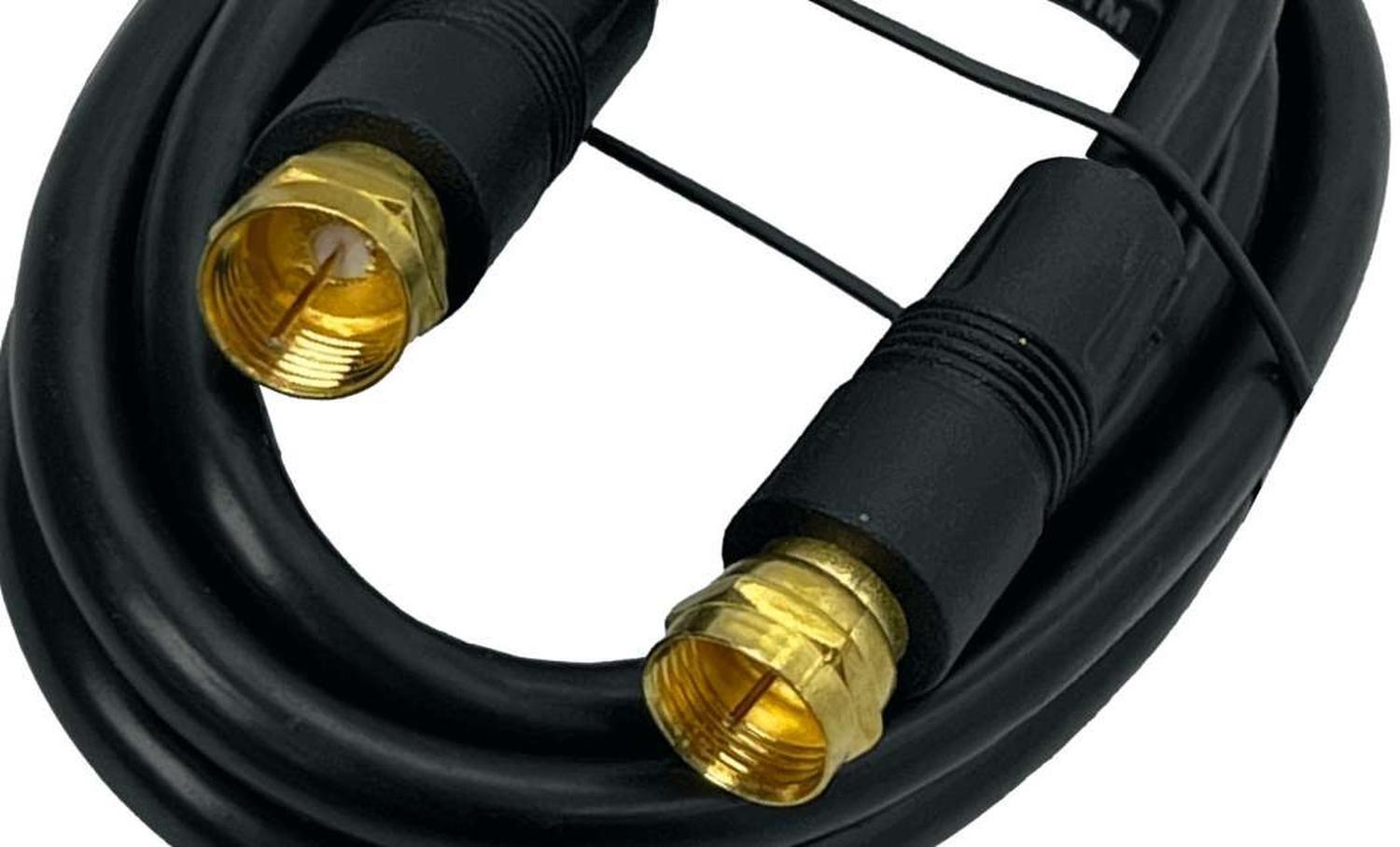 Cable Coaxial A Presion 3 Metros Conector F Tv Decodificador-2