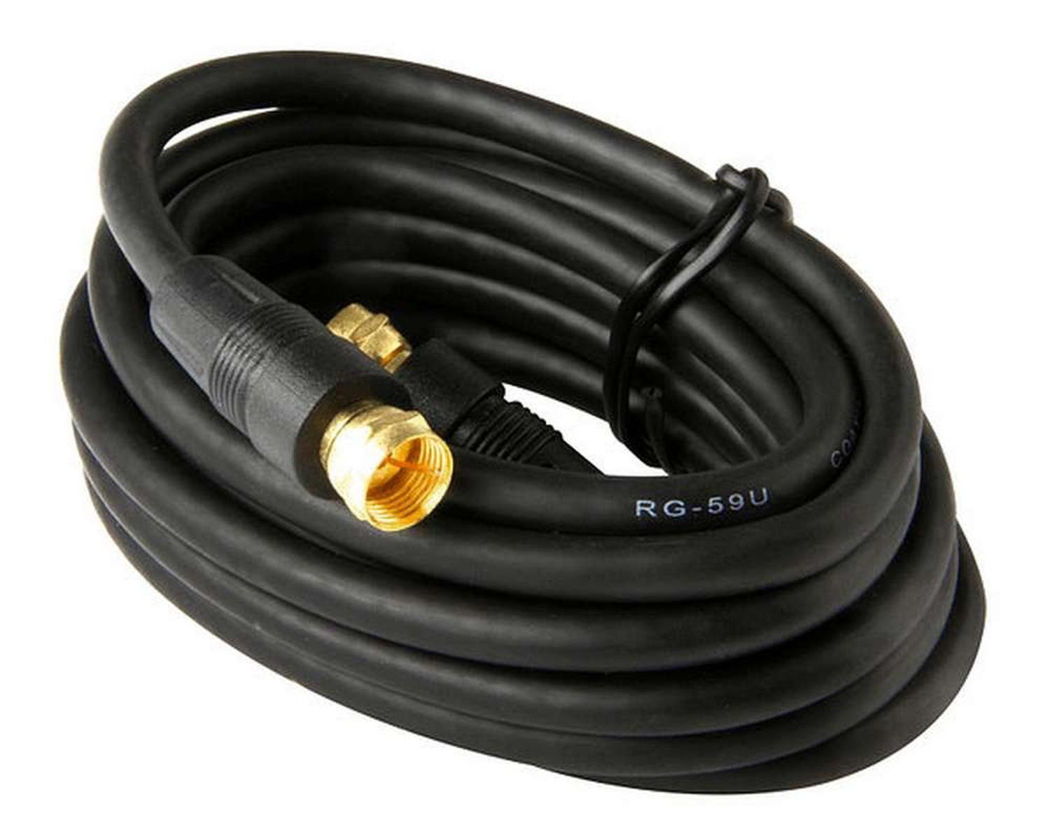 Cable Coaxial A Presion 3 Metros Conector F Tv Decodificador-3