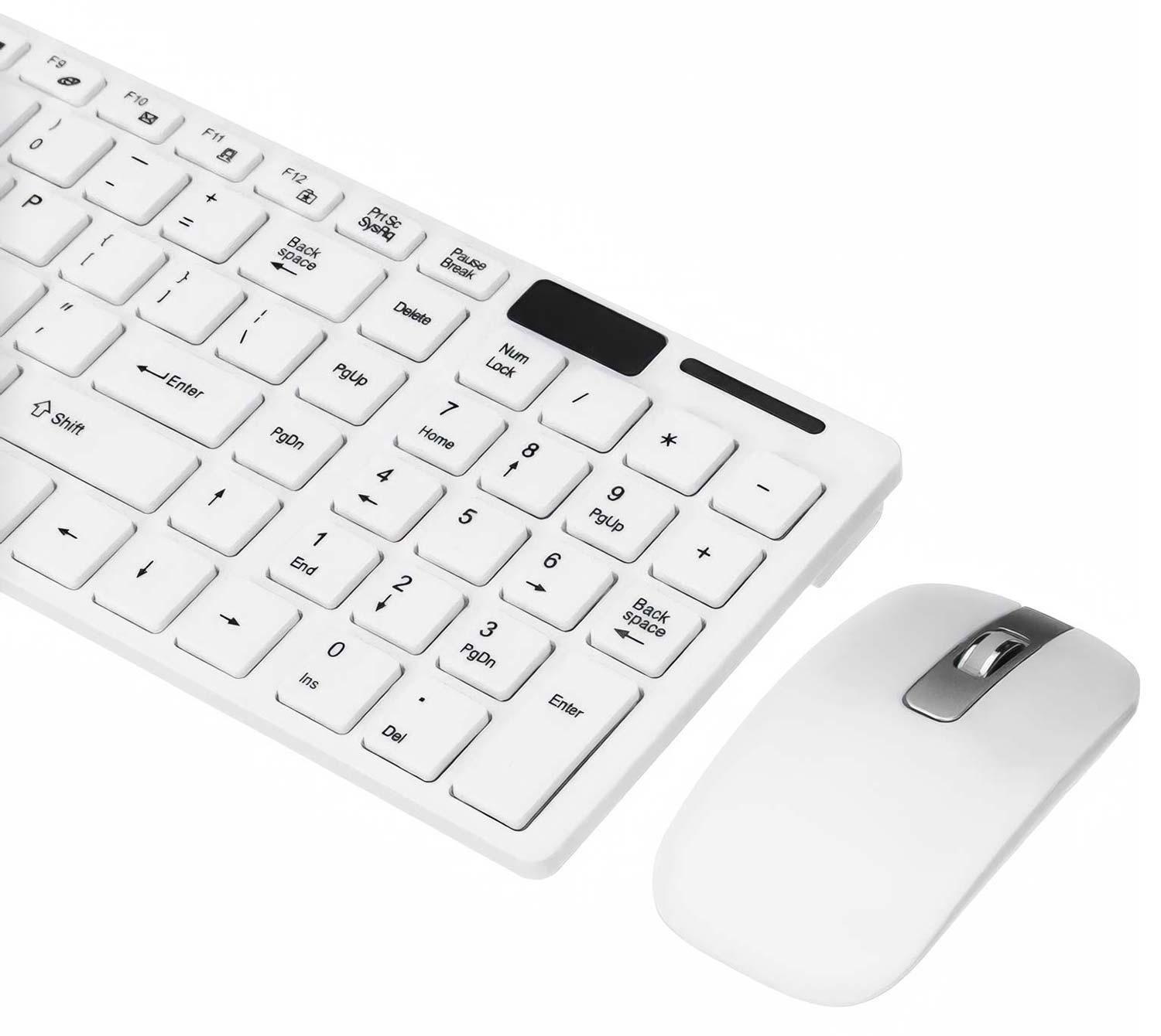 Kit Mouse Teclado Inalambrico Para Pc Notebook Usb Pilas-2