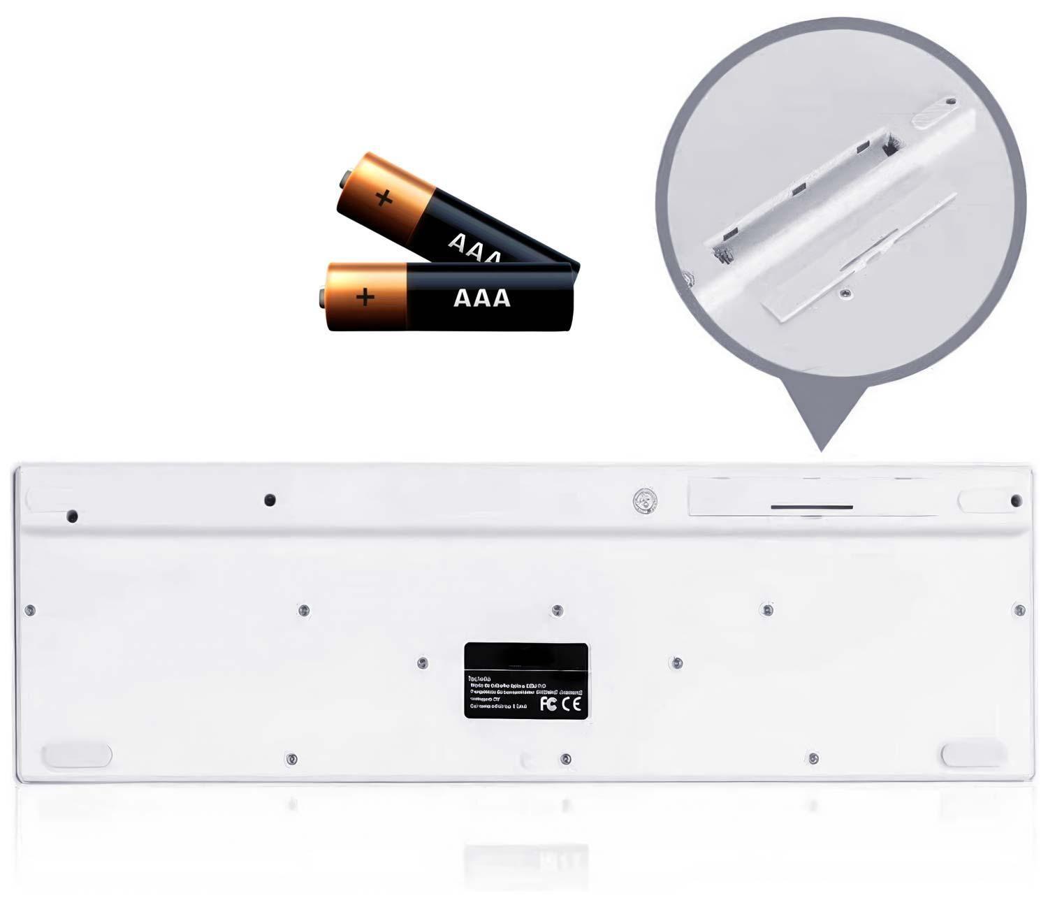 Kit Mouse Teclado Inalambrico Para Pc Notebook Usb Pilas-3