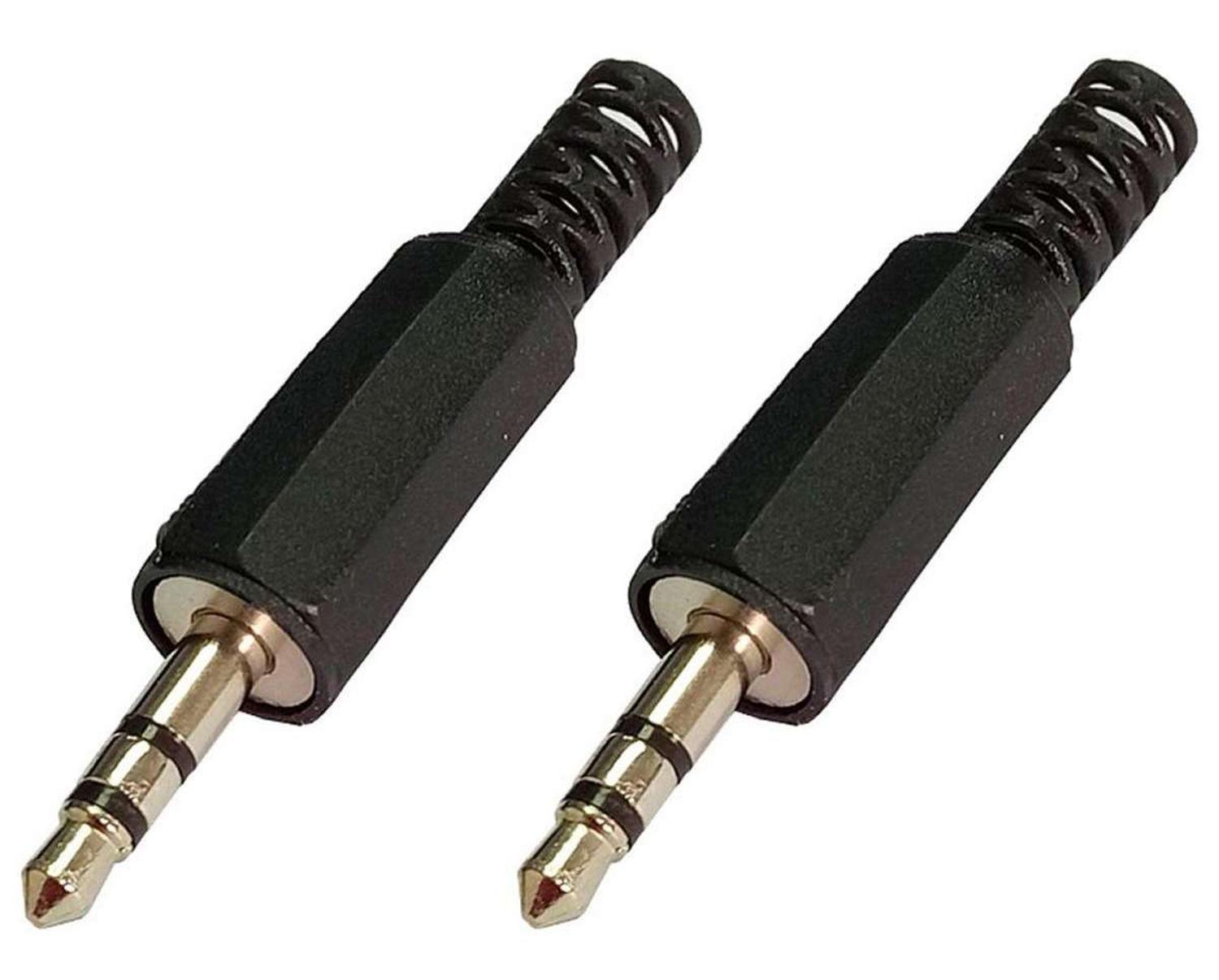 3x Conector Jack Plug Audio 3.5mm Estereo para Soldar Armar-6