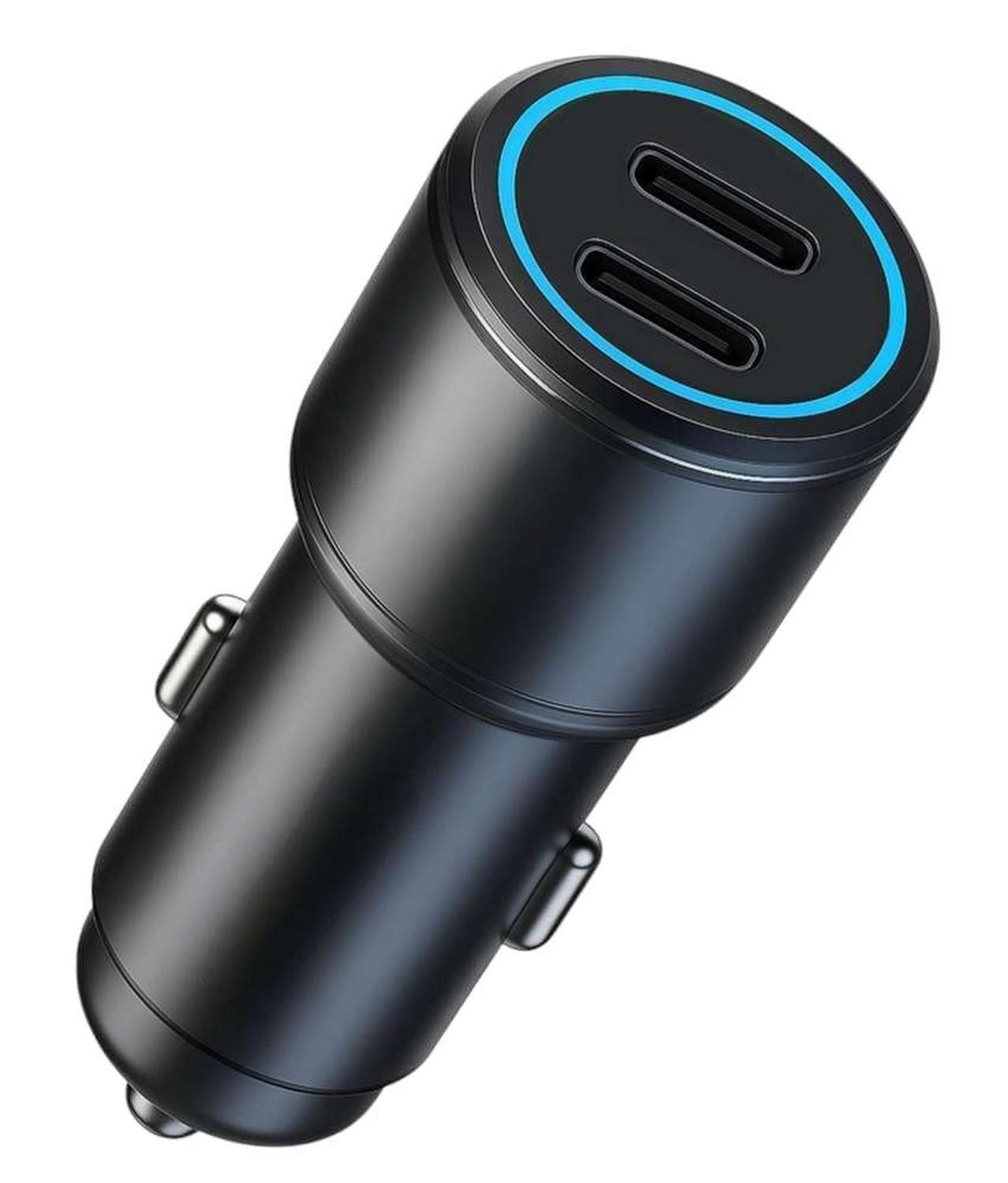 Cargador Celular Encendedor Auto Usb Tipo C Adaptador Enchufe-0