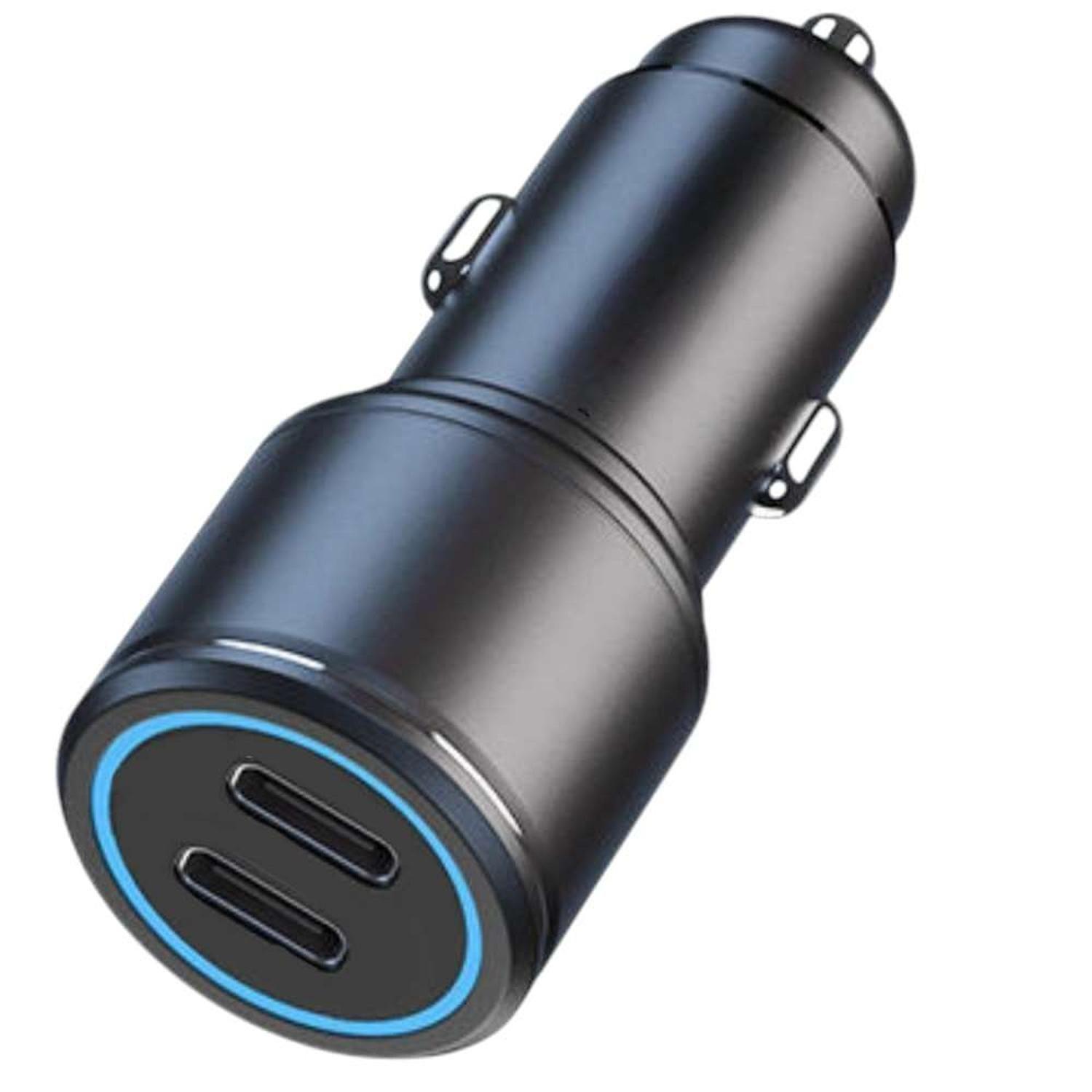 Cargador Celular Encendedor Auto Usb Tipo C Adaptador Enchufe-1
