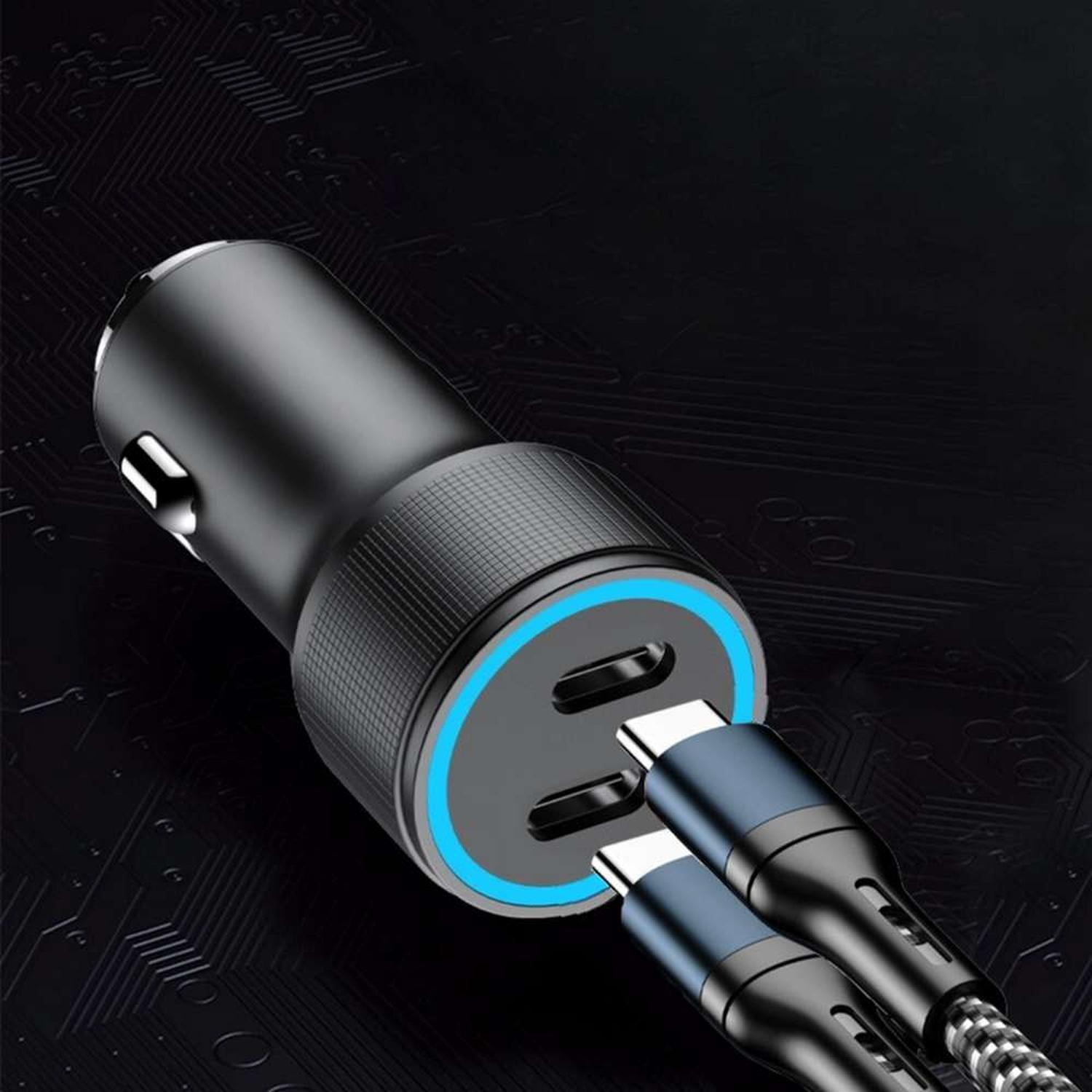 Cargador Celular Encendedor Auto Usb Tipo C Adaptador Enchufe-3