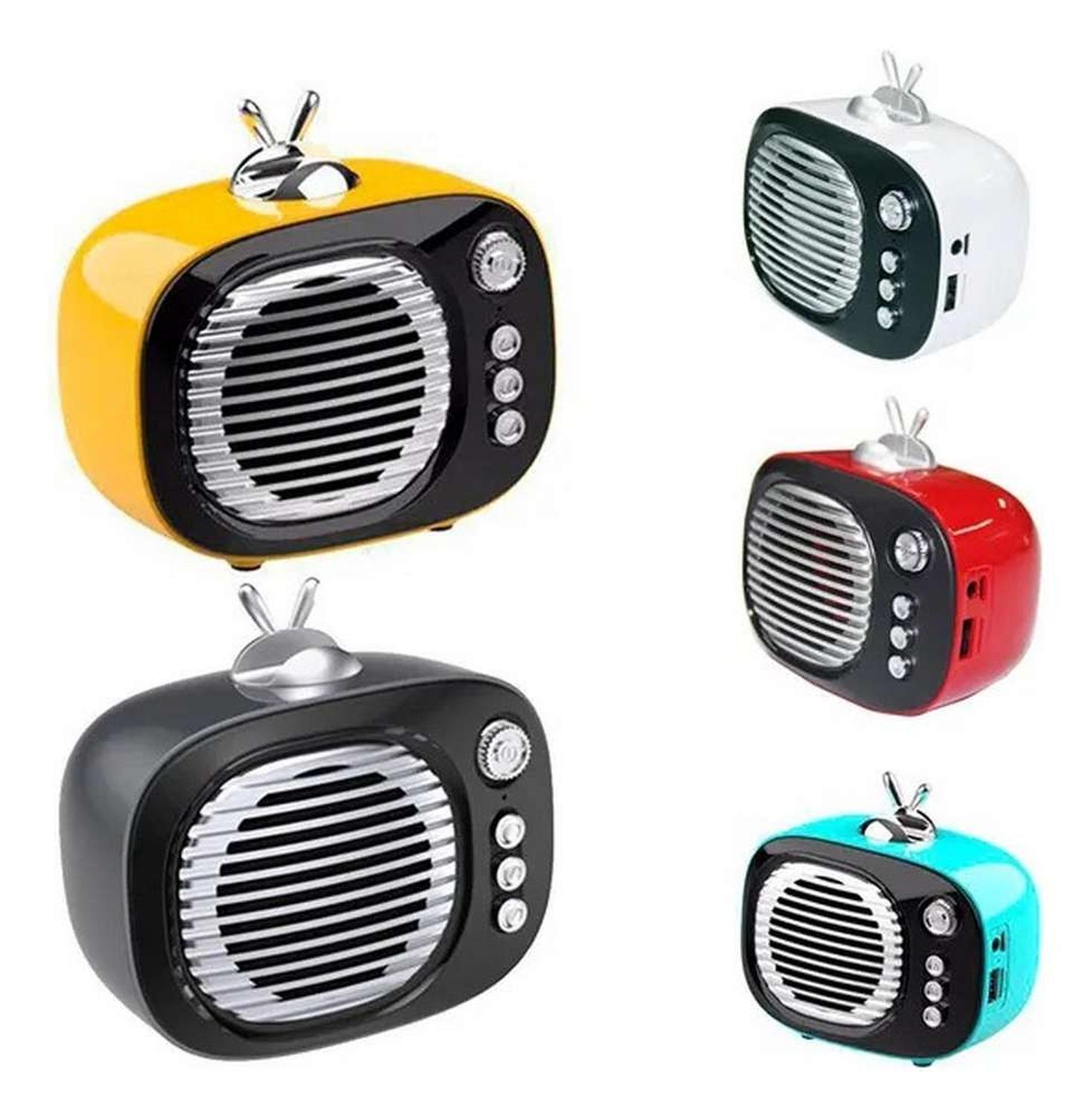 Radio Parlante Recargable Vintage Bluetooth Soporte Celular-5