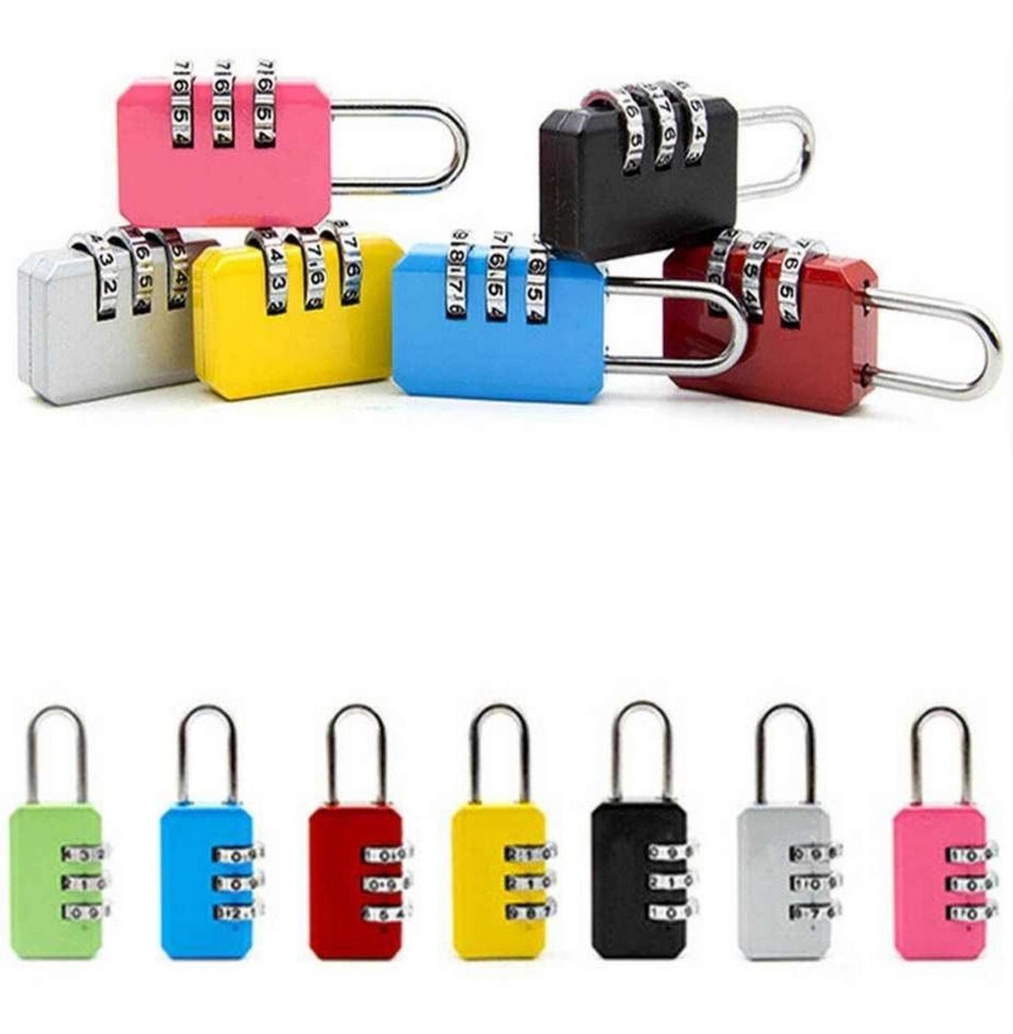 7x Pack Candado Con Clave Para Armarios, Equipaje, Lockers-5