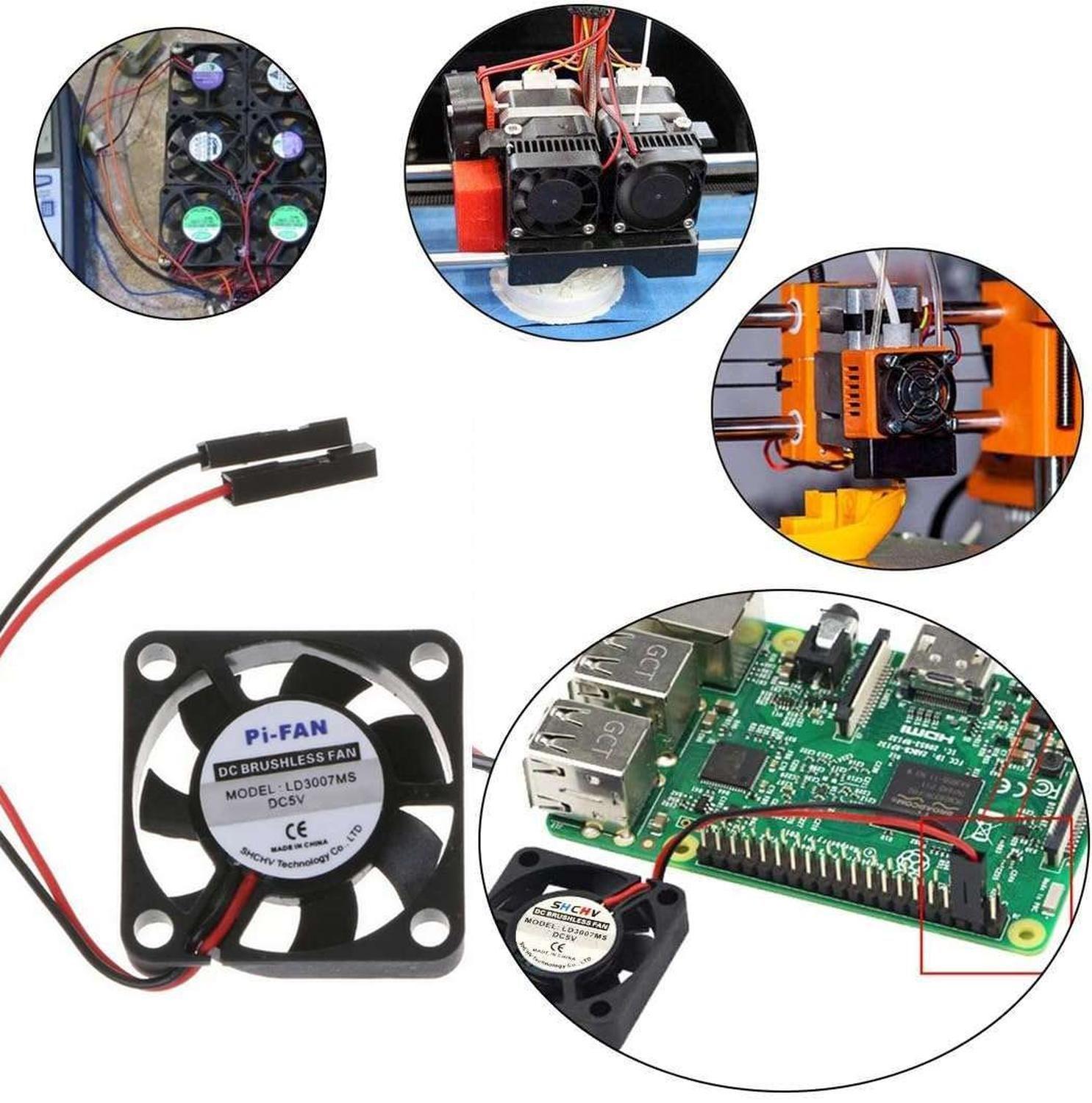 Ventilador Cooler 3Cm 30x30mm 5v Dc Circuito Placa Raspberry-5