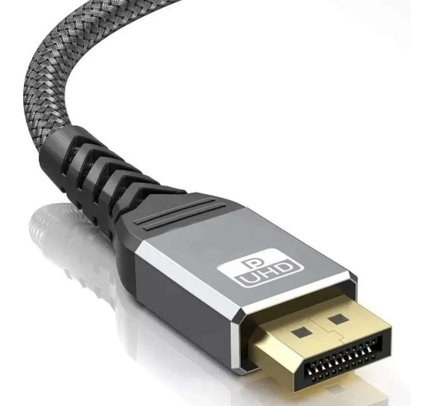 Cable Adaptador Displayport 4k Macho Reforzado Monitor Pc-2