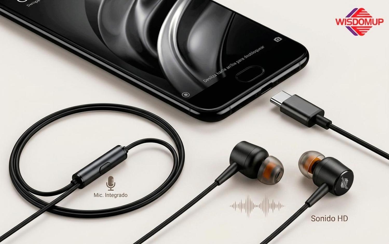 Audifonos Auriculares Manos libre Tipo C Usb Celular Android-9