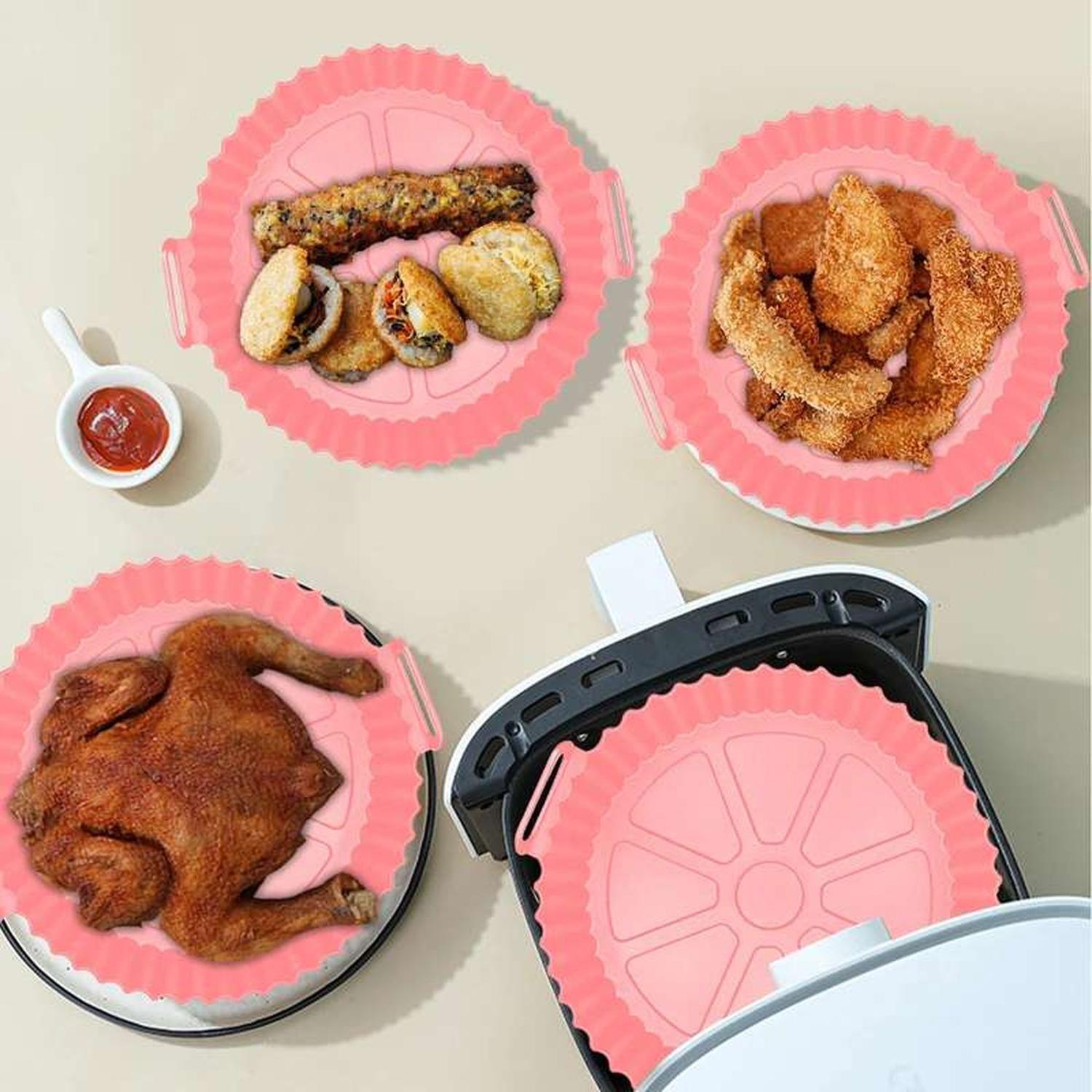 Cesta De Silicona Para Olla Freidora De Aire Reutilizable-6