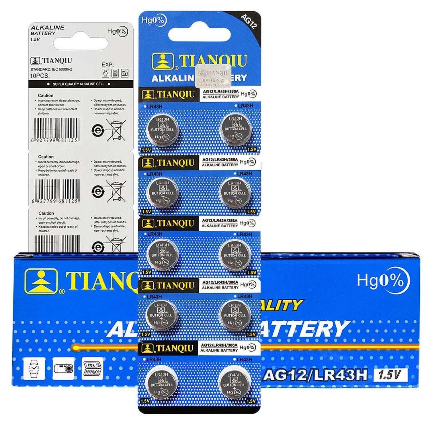10x Pila Boton Bateria Ag12 Lr43 Lr186 Reloj Linterna Otros-5