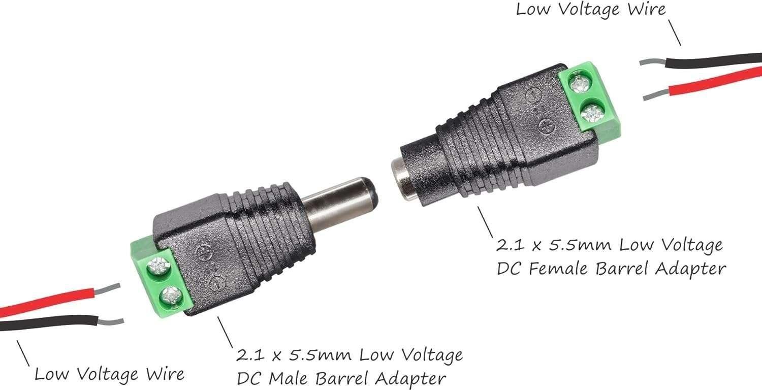 Conector Terminal Poder 5.5x2.1mm Jack Camaras Tiras Led-7