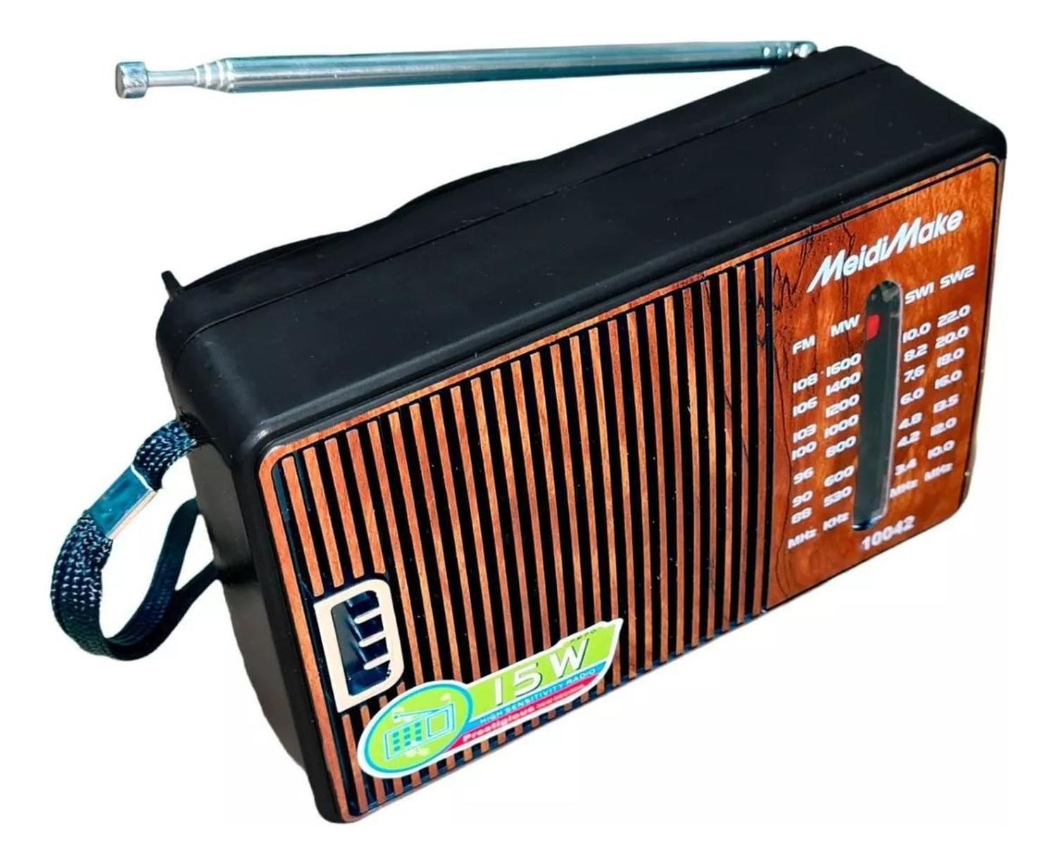 Radio Portatil De Mano A Pilas Am Fm Diseño 2-2