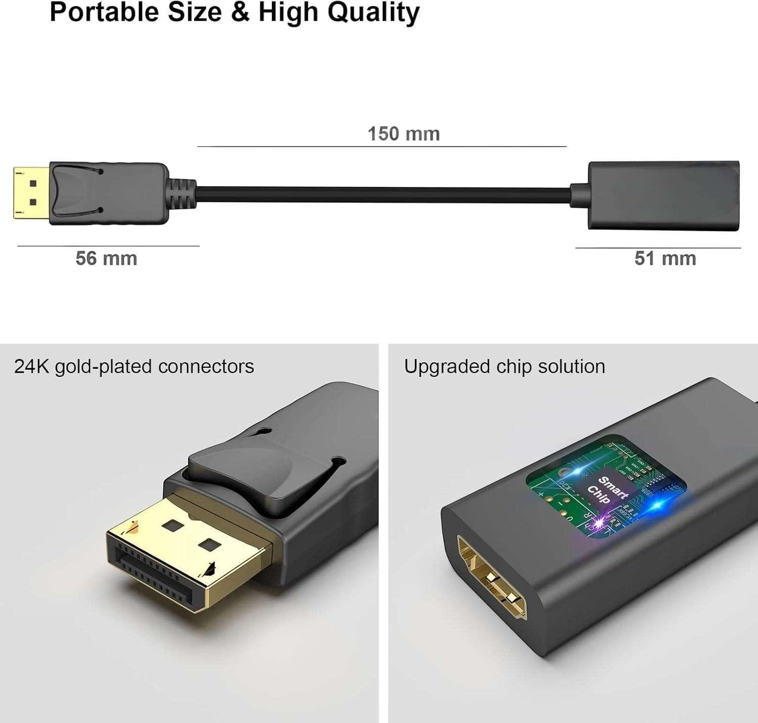 Conversor Adaptador Display Port A Hdmi Dp - Hdmi-5