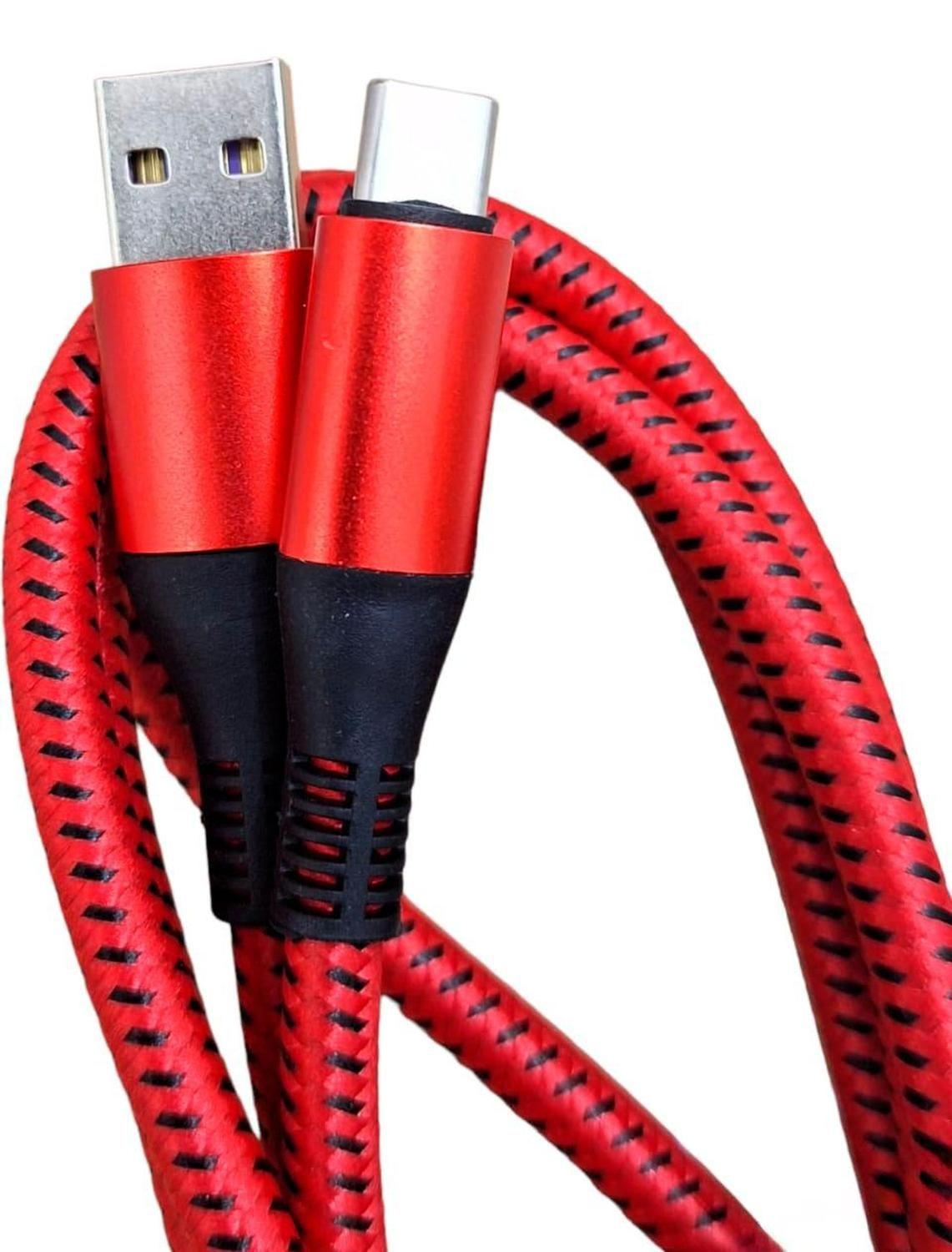 Cable Usb Tipo C Carga Rapida Grueso Reforzado Resistente-6