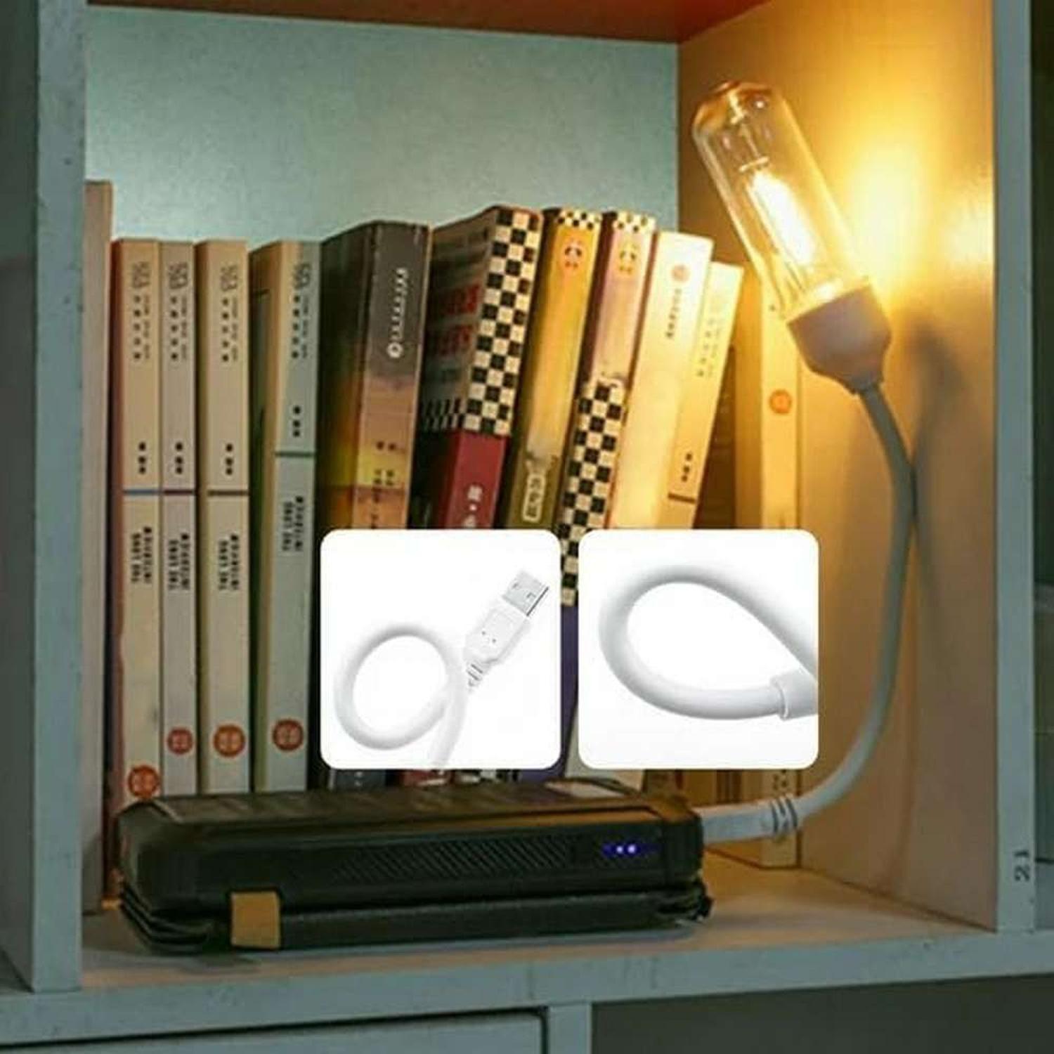 Lampara Usb Luz Led Mini Portatil Flexible Vintage Notebook-2