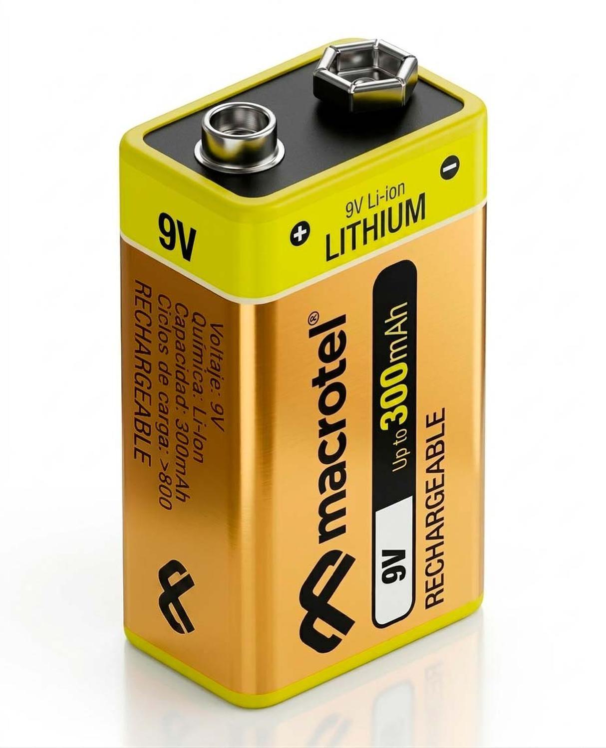 Bateria 9v Recargable Pila Juguetes Tester Control Remoto-0