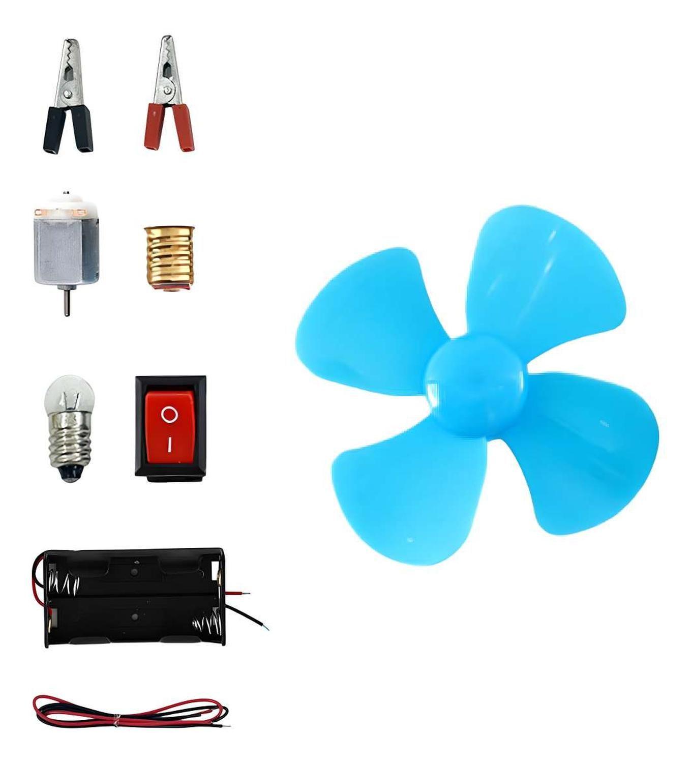 Kit Circuito Electrico Ampolleta Motor Interruptor Escolar-3