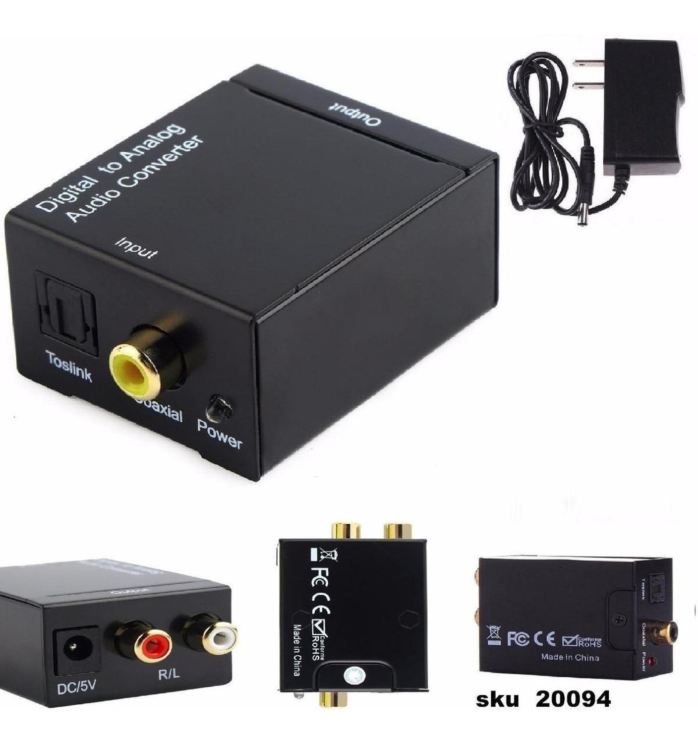 Conversor Audio Digital Optico A Rca Fibra Optica De Smarttv-2