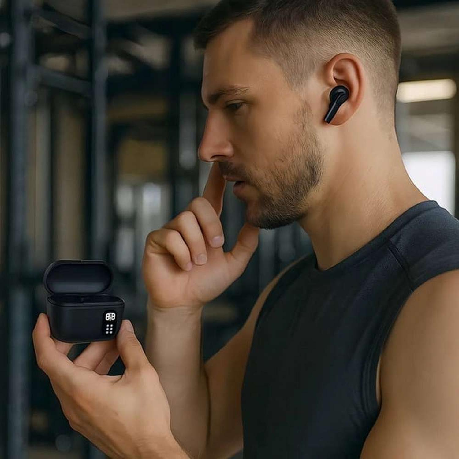 Manos Libre Audifono Bluetooth Inalambrico Recargable Lcd - HT-08-2