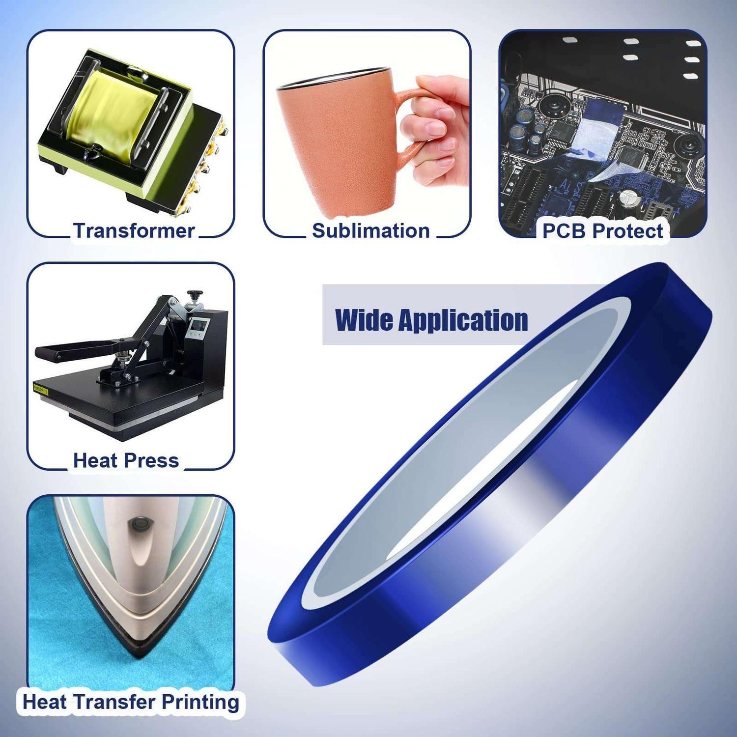 Cinta Termica Kapton Sublimacion Adhesiva Electronica Taza Polera-7