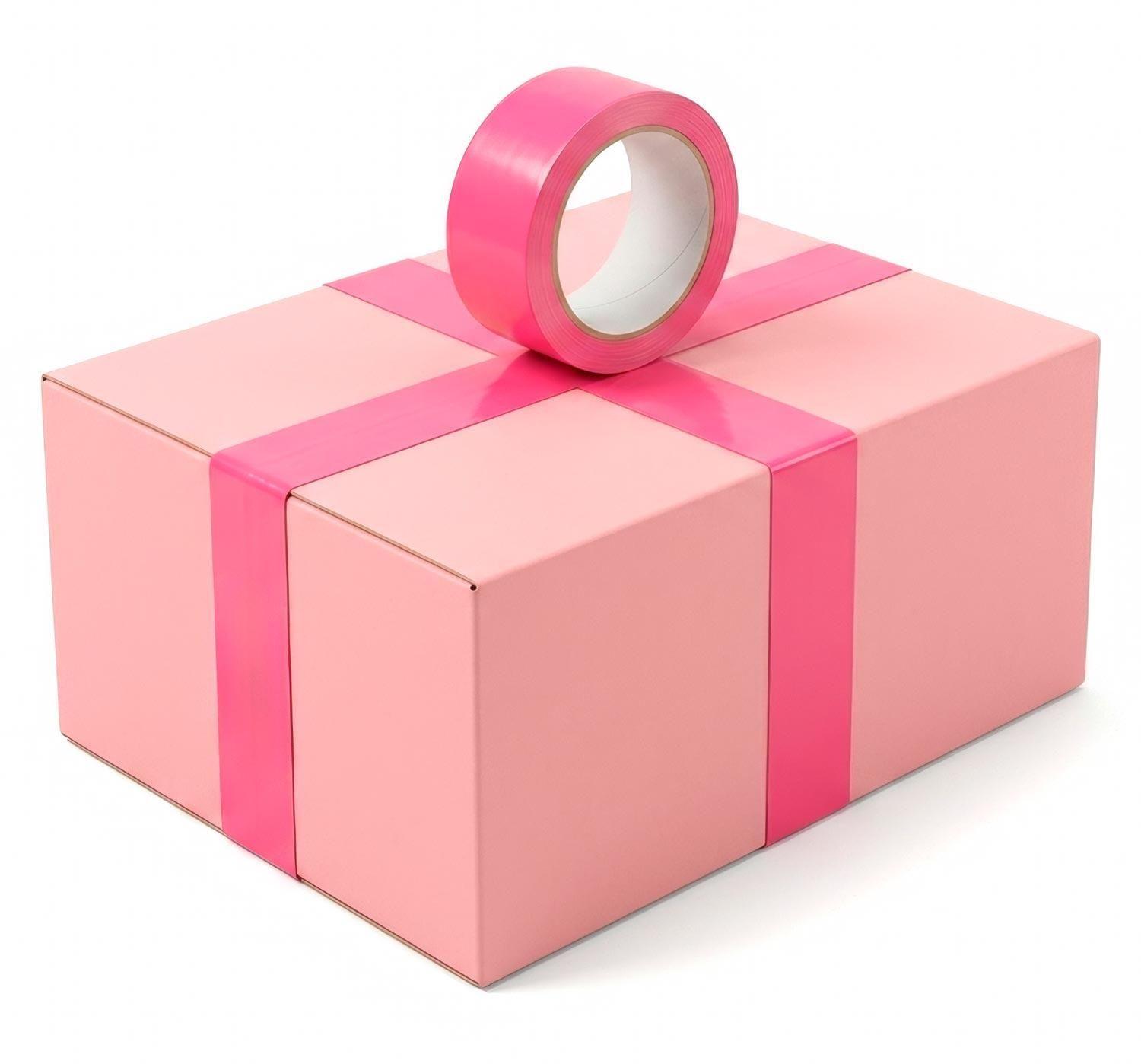 Cinta Embalar Rosa Huincha Embalaje Rosada Ancha Adhesiva-2