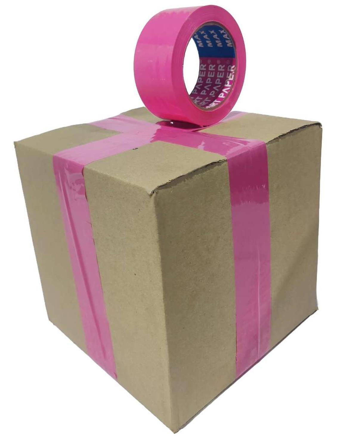 Cinta Embalar Rosa Huincha Embalaje Rosada Ancha Adhesiva-6