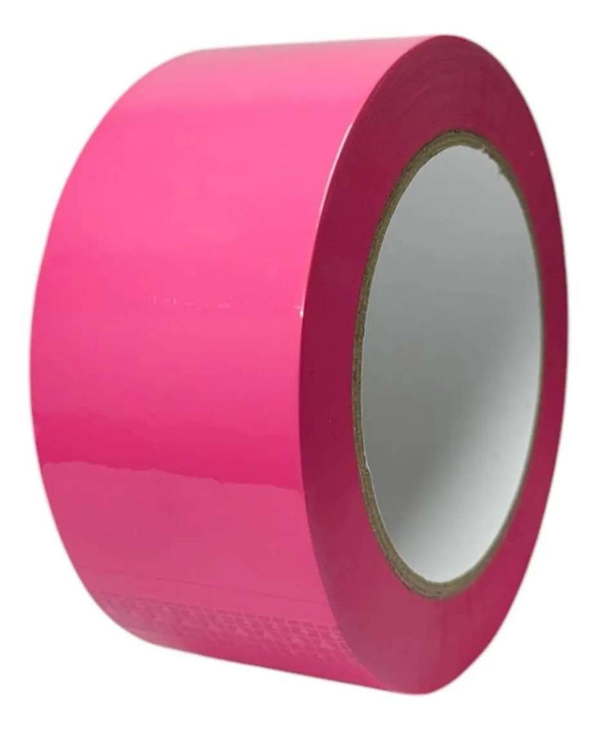 Cinta Embalar Rosa Huincha Embalaje Rosada Ancha Adhesiva-7