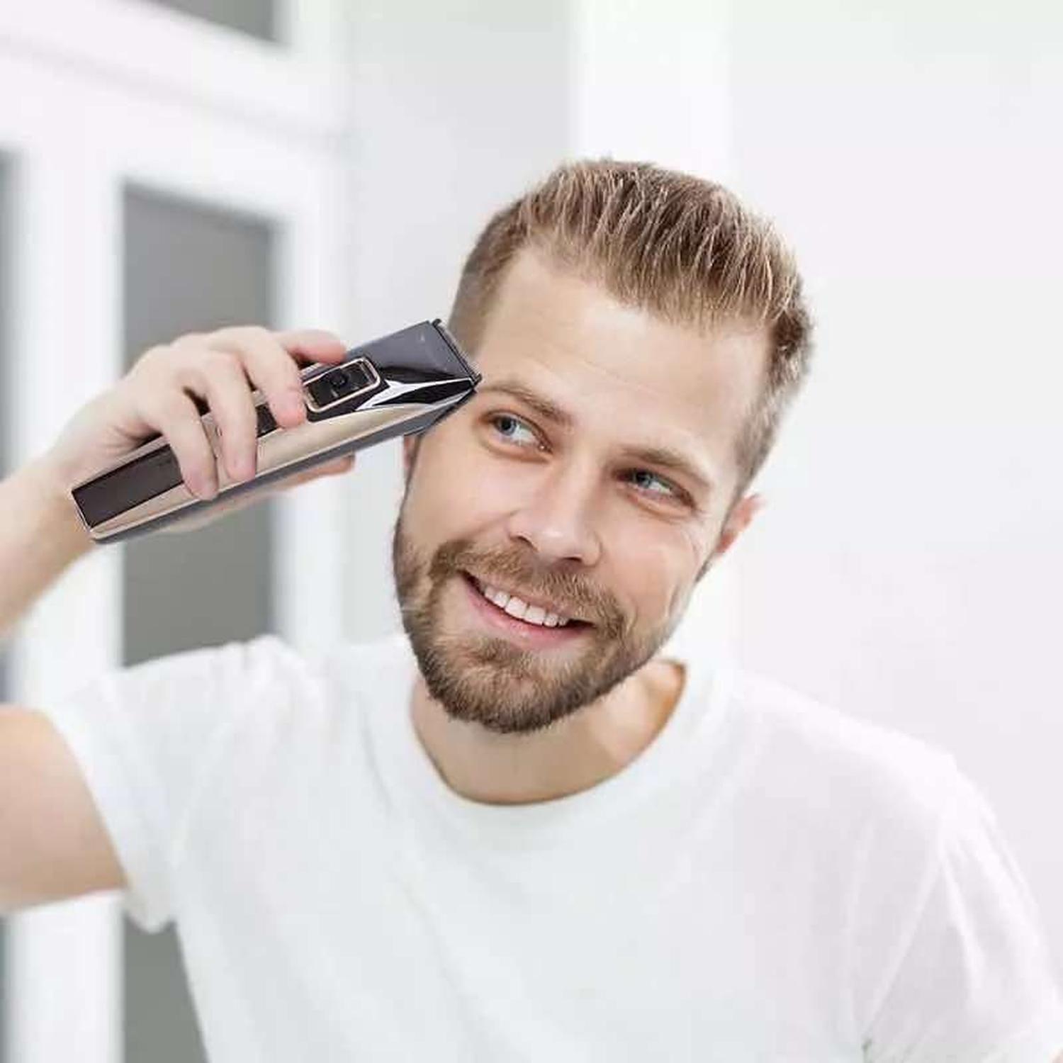 Maquina Cortar Pelo Barba Afeitadora Patillera Vello Cortadora-3